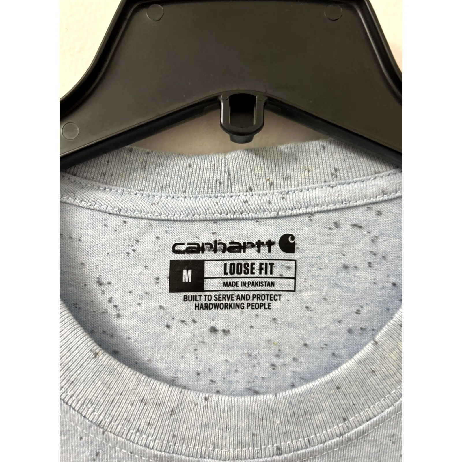 Carhartt Carhartt Shirt Mens Medium Blue Loose Fit Heavyweight Pocket S/S Speckled T-Shirt Size US M / EU 48-50 / 2 - 5 Thumbnail