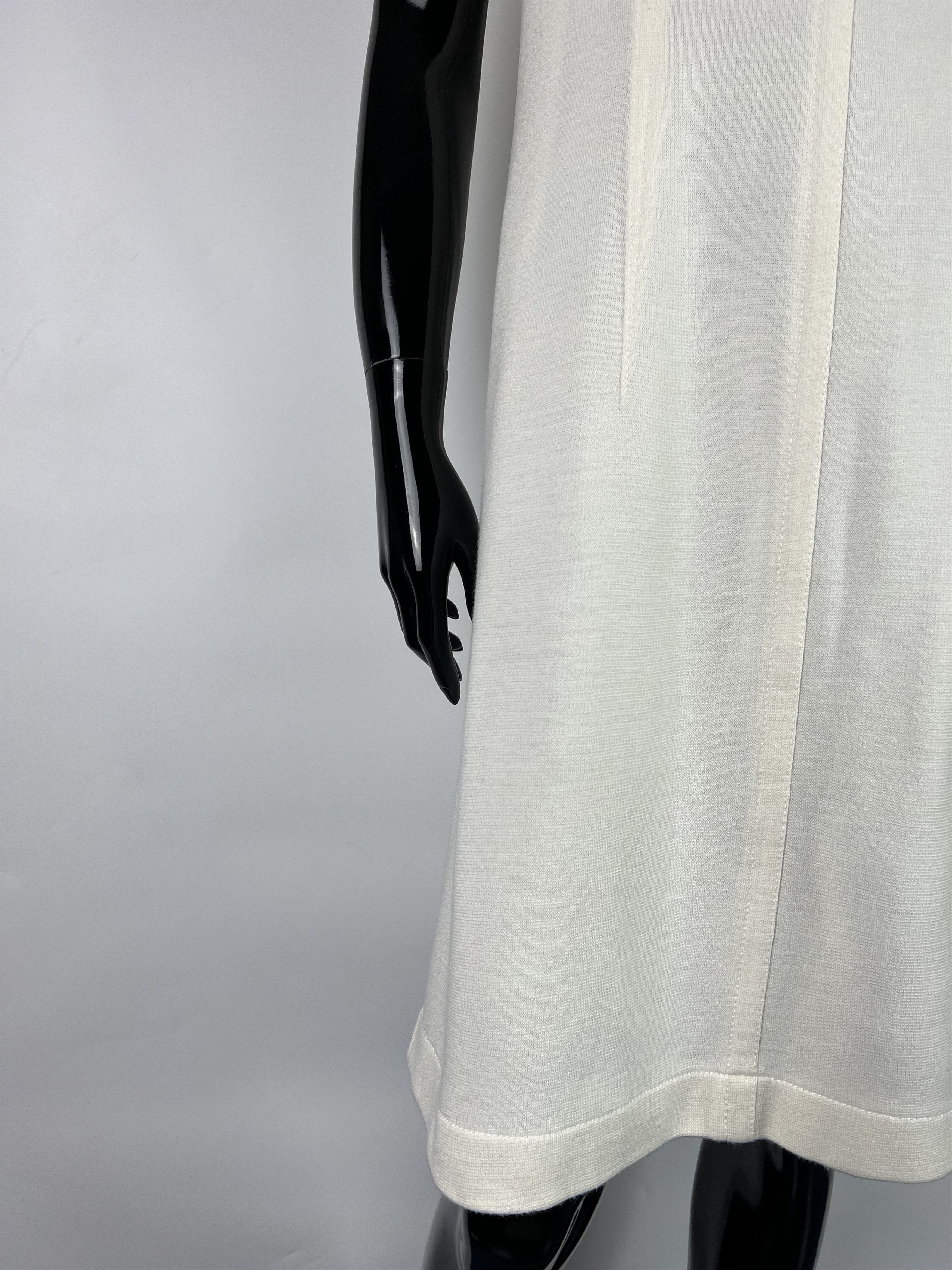 Max Mara Max Mara Studio Ivory Sleeveless Knee Dress Size 42 Size S / US 4 / IT 40 - 7 Thumbnail