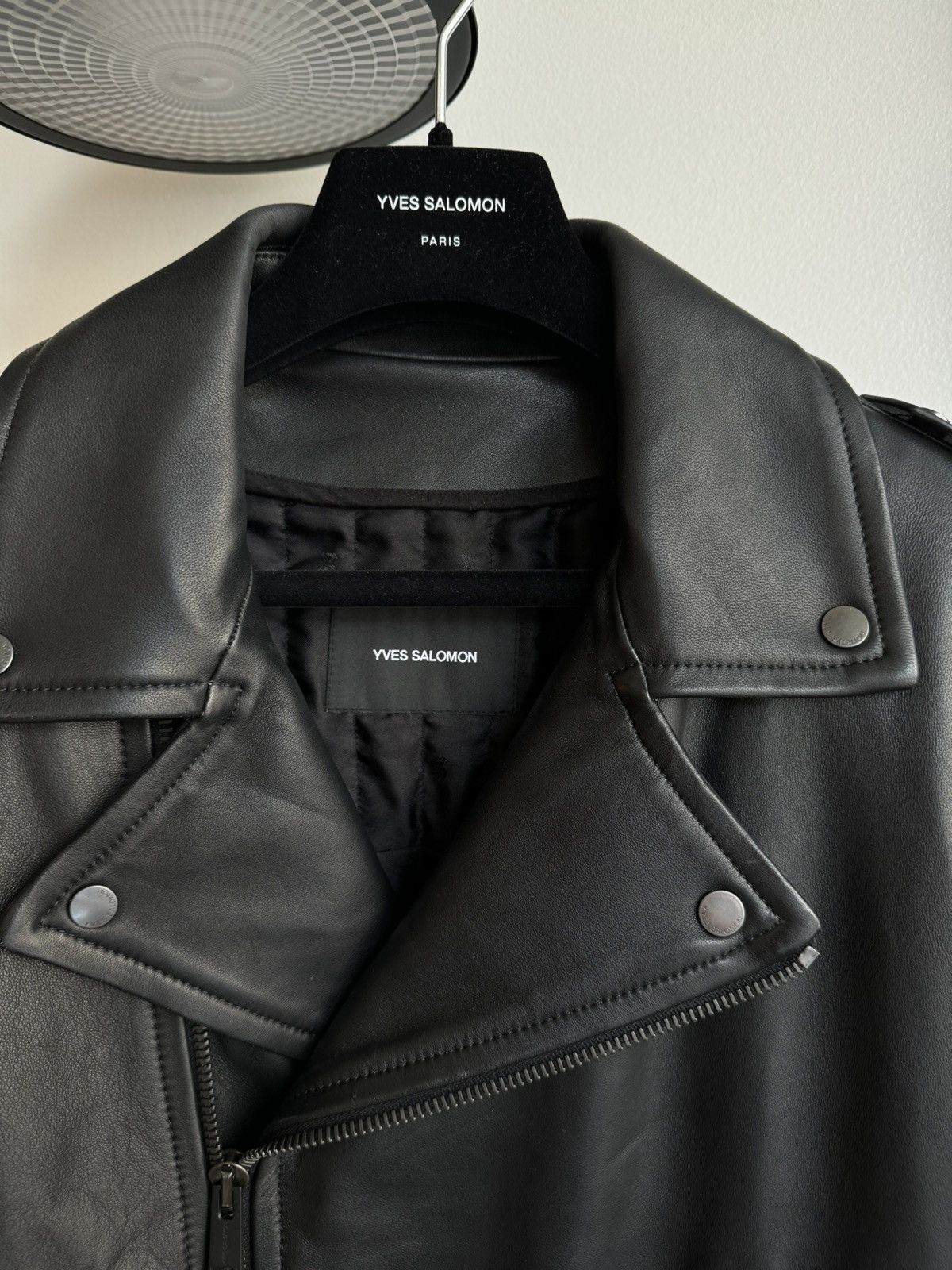 Yves Salomon Leather Jacket Size US L / EU 52-54 / 3 - 2 Thumbnail