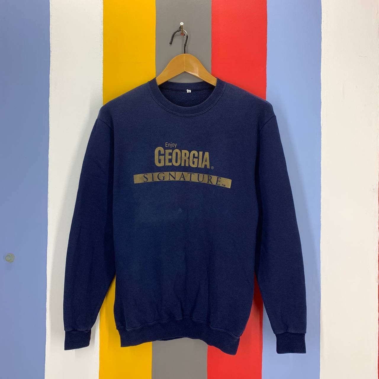 Vintage 90s Vintage GEORGIA Made In Japan Sweatshirt #2163/19 Size US S / EU 44-46 / 1 - 1 Thumbnail