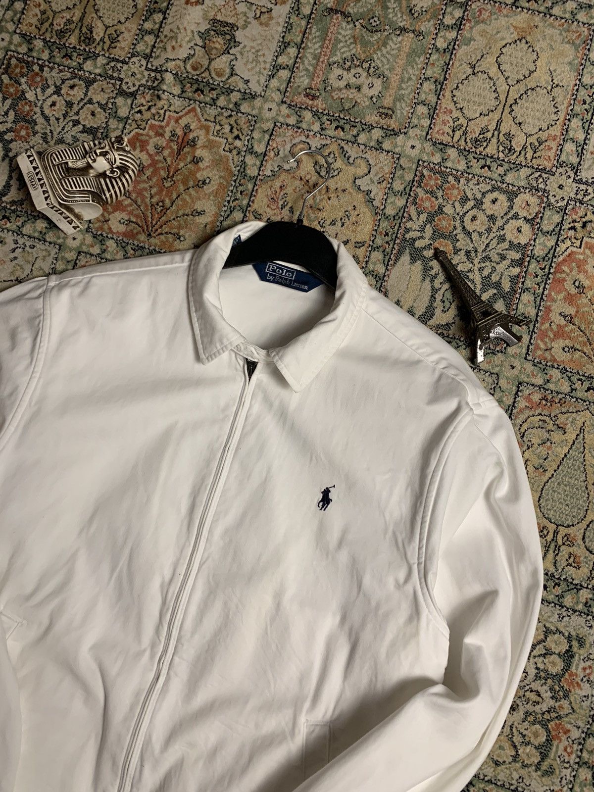 Polo Ralph Lauren × Ralph Lauren × Vintage Rare Vintage Polo Ralph Lauren White Zip Up Jacket Pony Logo Size US L / EU 52-54 / 3 - 2 Thumbnail
