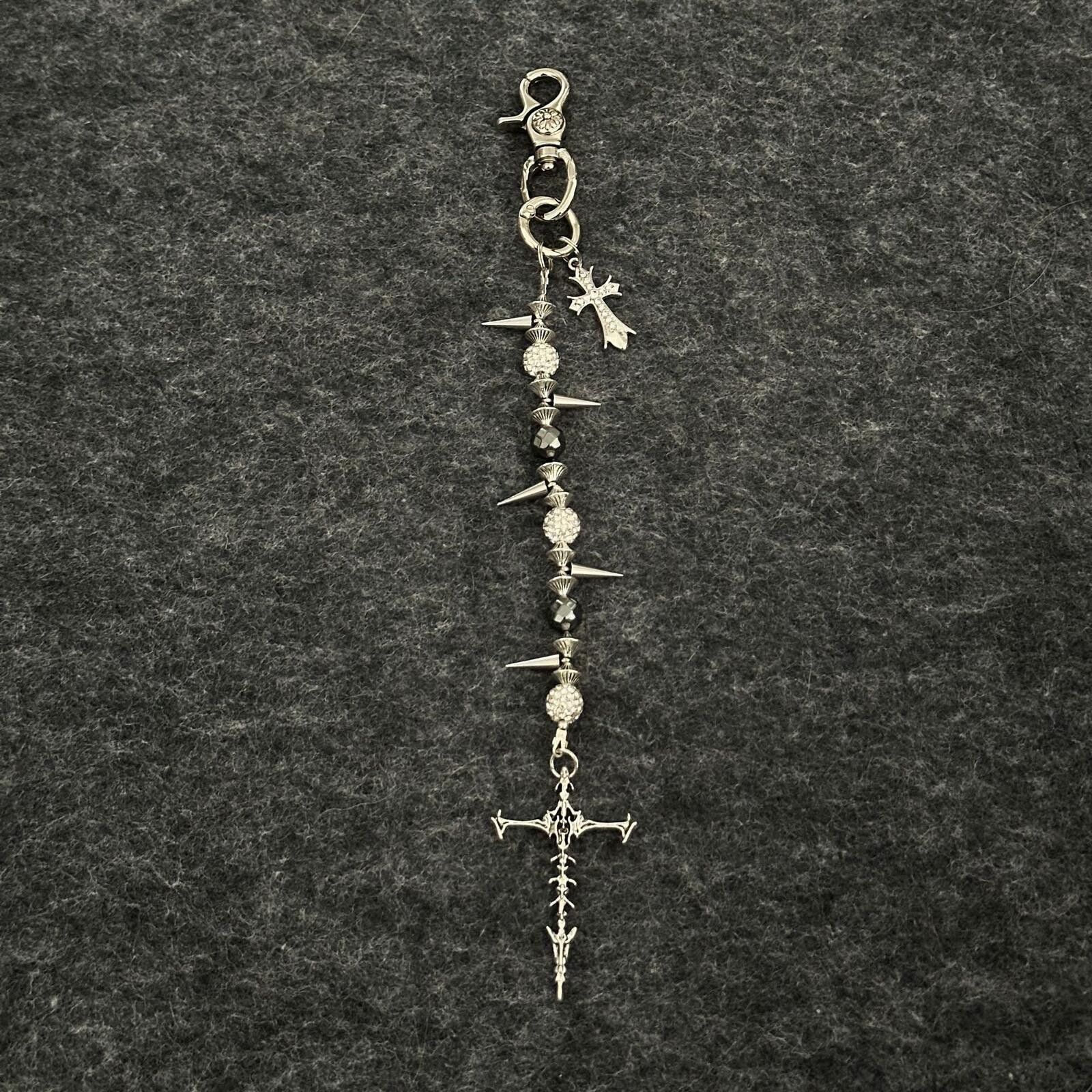 Jewelry Dragon Bone Crystal Bead Waist Chain | Beast Eye Pendant Size ONE SIZE - 3 Thumbnail