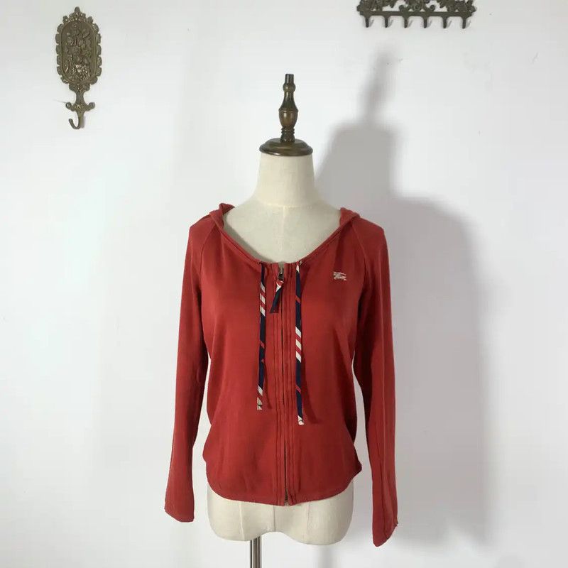 Burberry Burberry Red Cotton Women's Cardigan Size M / US 6-8 / IT 42-44 - 1 Thumbnail