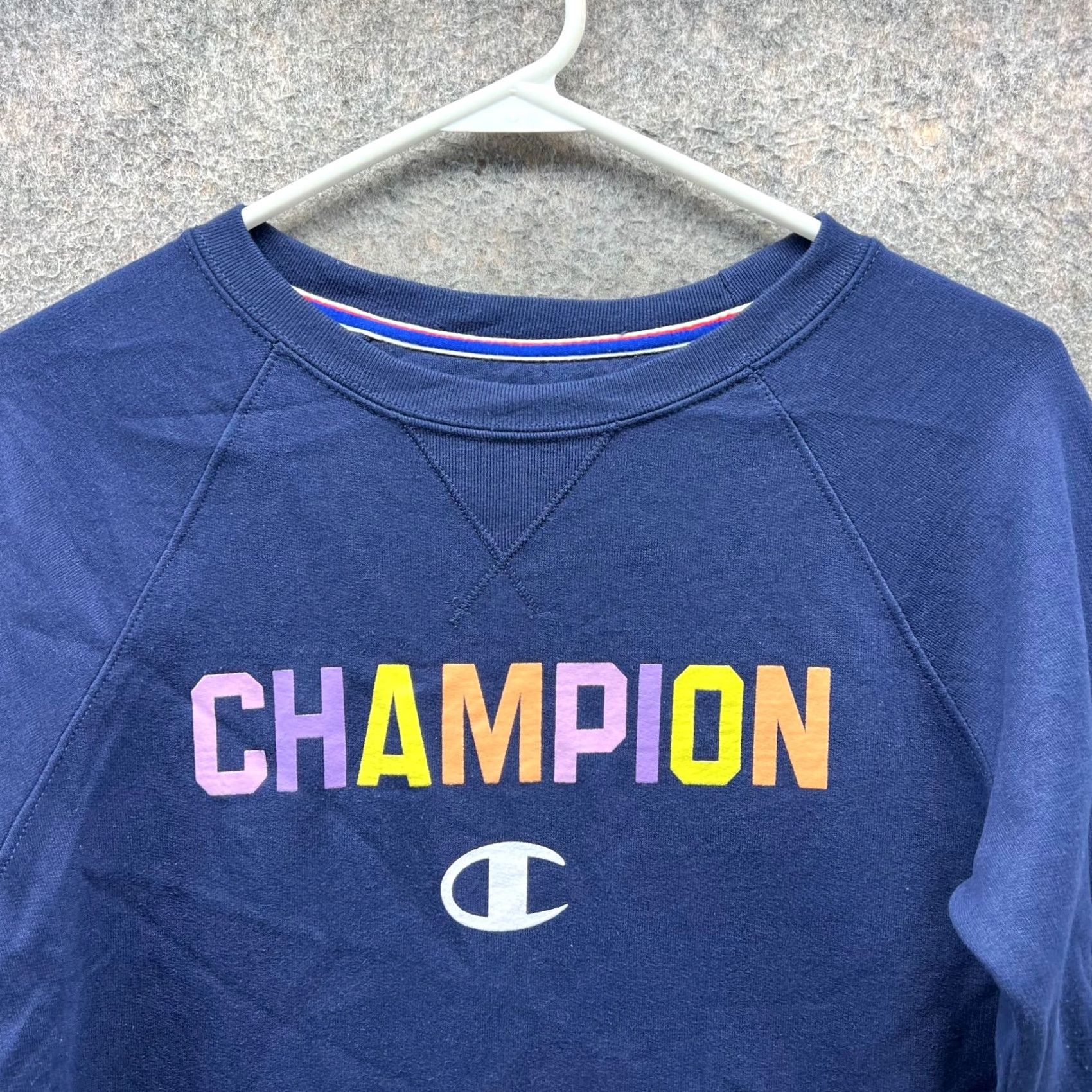 Champion VINTAGE Champion Sweater Women's XS Blue Pullover Crewneck Sweatshirt Size XS / US 0-2 / IT 36-38 - 4 Thumbnail