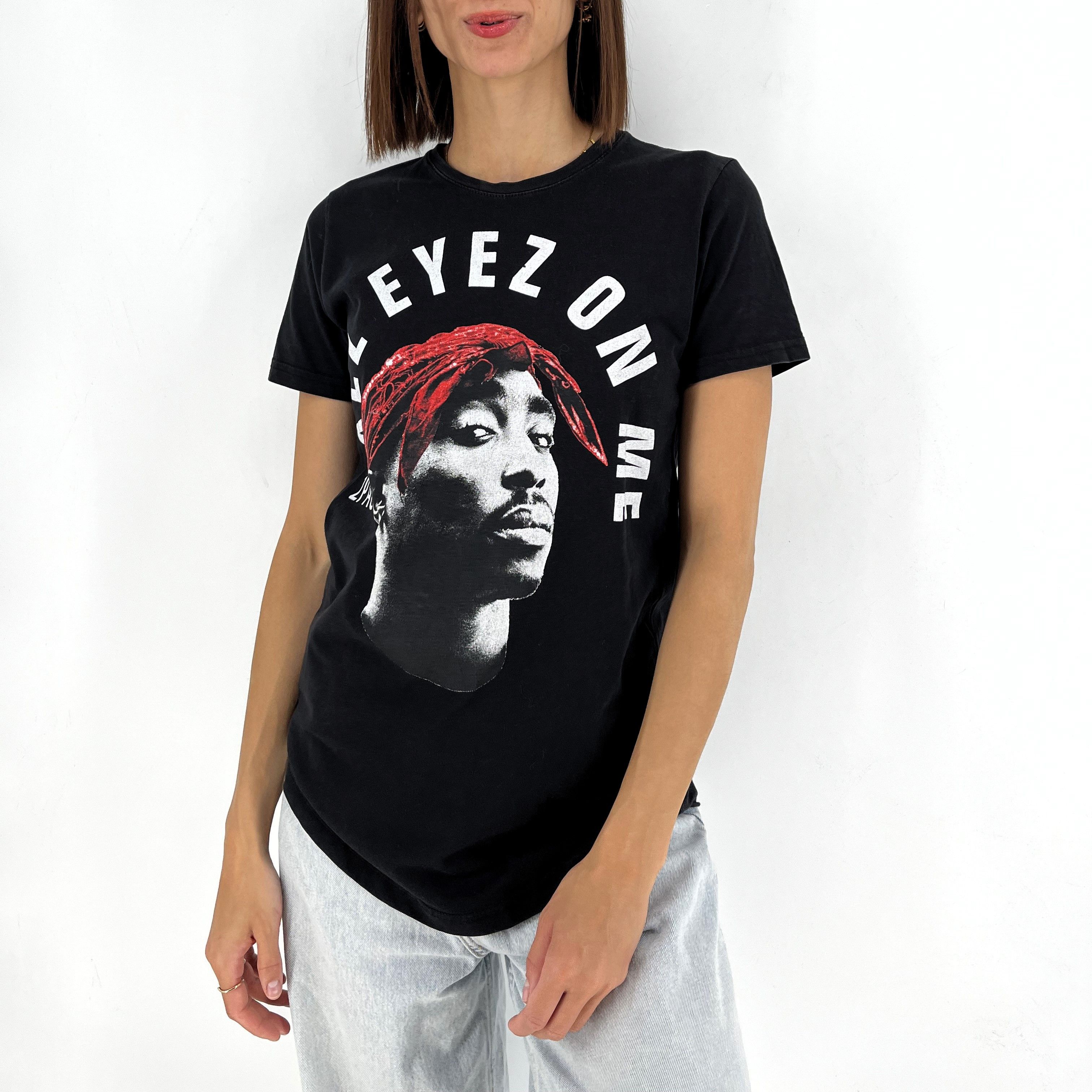 Band Tees Vintage Y2K 2PAC Tupac Shakur HipHop Rap Tee Size M Size M / US 6-8 / IT 42-44 - 1 Thumbnail
