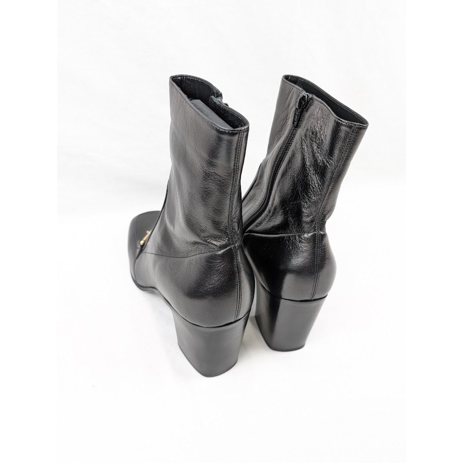Saint Laurent Paris o1rshd1 Beau 75 Horsebit Boots in Black 43 Size US 10 / EU 43 - 18 Thumbnail