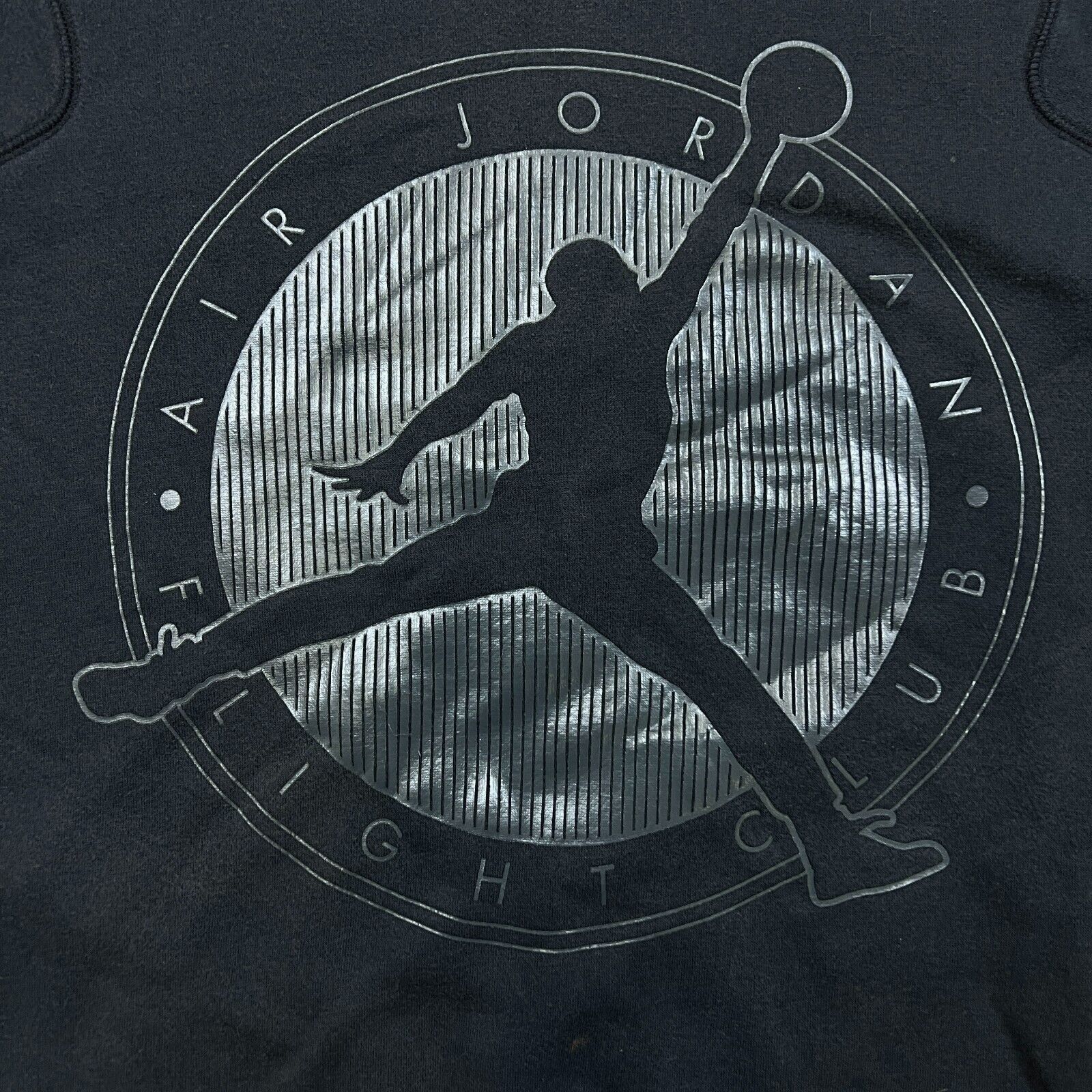 Nike × Vintage Nike Air Jordan Sweatshirt Medium Black Sportswear Jumpman Size US M / EU 48-50 / 2 - 2 Thumbnail