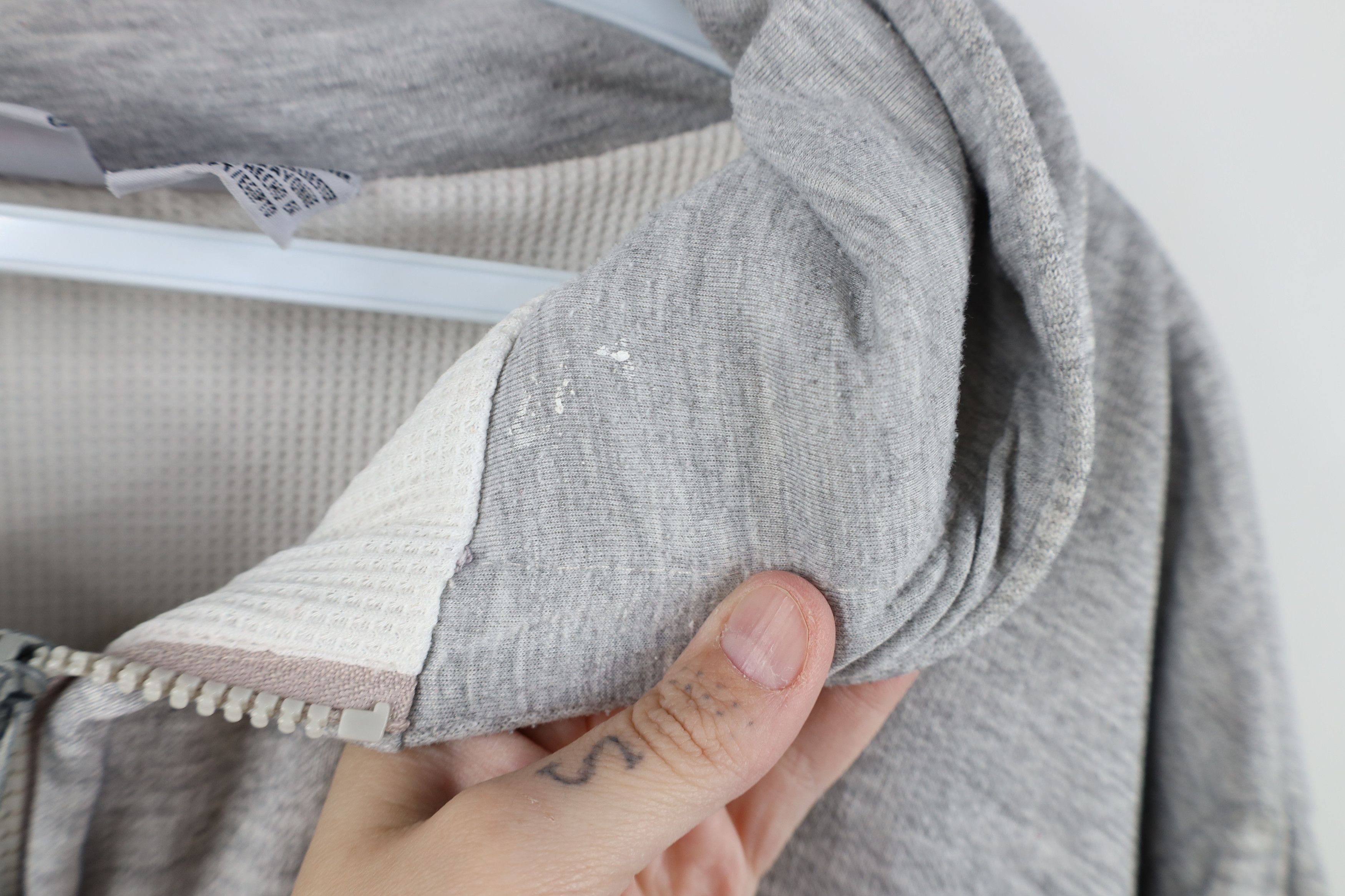 Vintage Vintage 90s Streetwear Knit Lined Full Zip Hoodie Gray Size US XL / EU 56 / 4 - 10 Thumbnail