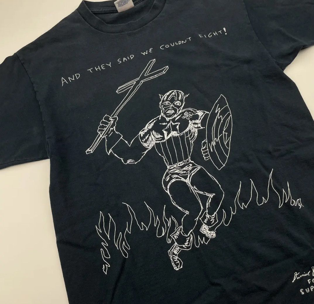Supreme Supreme Daniel Johnston Eternal Fight Tee FW12 Navy Medium Size US M / EU 48-50 / 2 - 6 Thumbnail