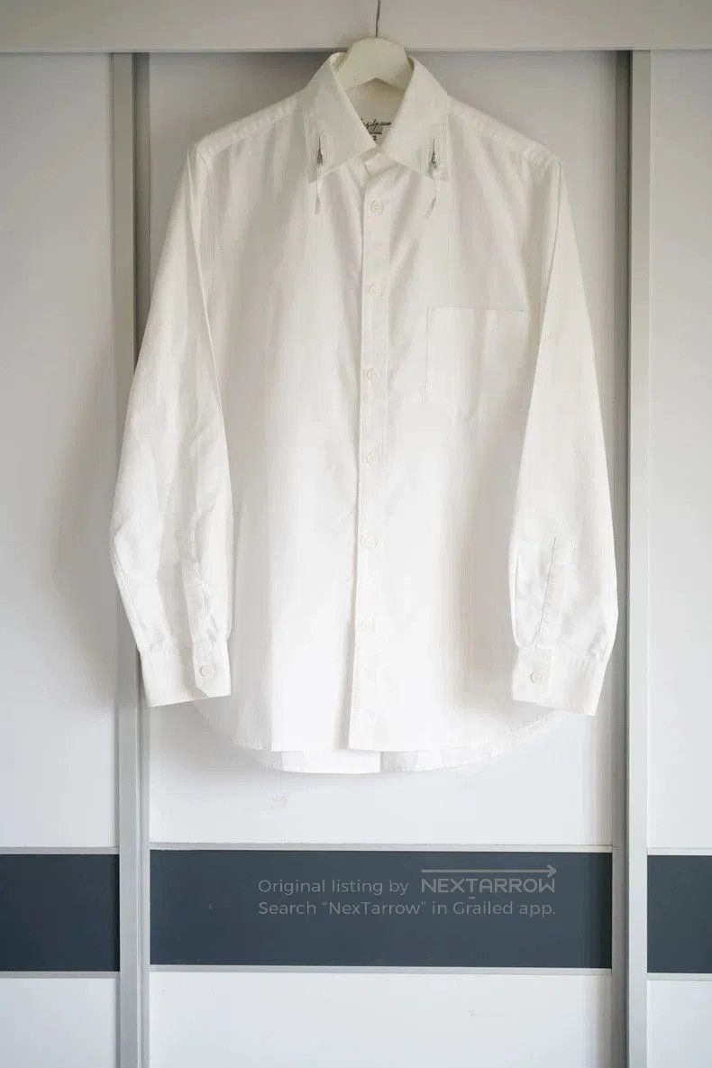 Yohji Yamamoto Yohji Yamamoto Rope Zip Collar White Shirt. Size US M / EU 48-50 / 2 - 1 Thumbnail
