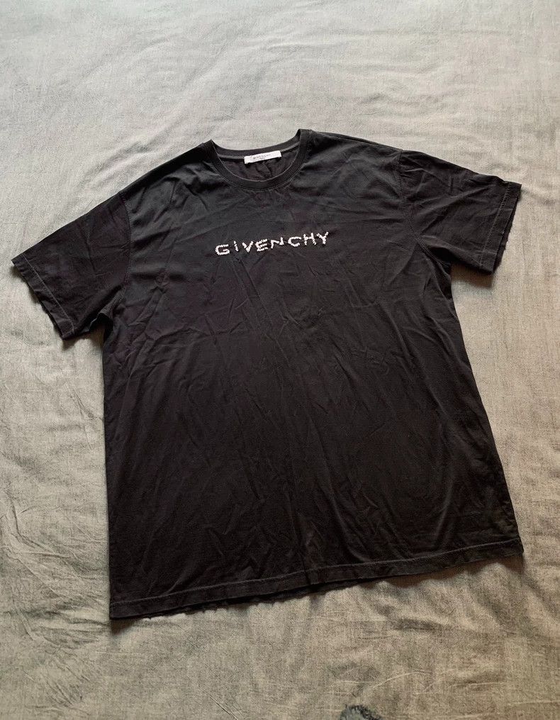 Givenchy Givenchy Irregular Embroidery Destroyed Short Sleeve Size US XL / EU 56 / 4 - 1 Thumbnail