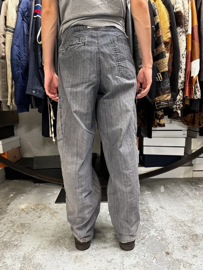 Armani 2010s Armani Grey Faded Oversized Cargo Pants Size US 34 / EU 50 - 4 Thumbnail