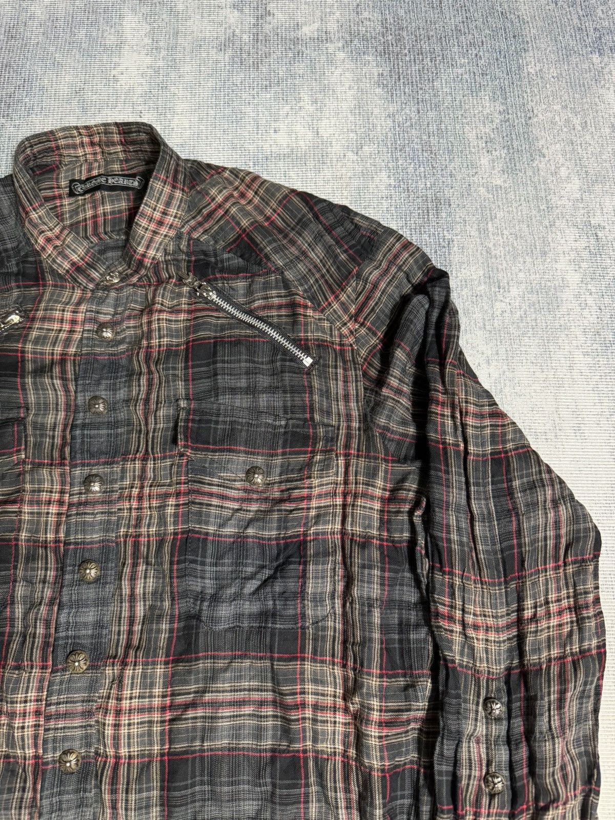 Chrome Hearts Chrome Hearts Easy Rider Flannel Shirt Size US S / EU 44-46 / 1 - 11 Thumbnail