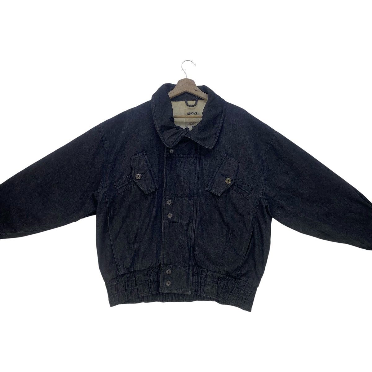 Designer × Japanese Brand Edovi Issey Miyake Inspire Oversize Denim Loose Bomber Style Size US M / EU 48-50 / 2 - 7 Thumbnail