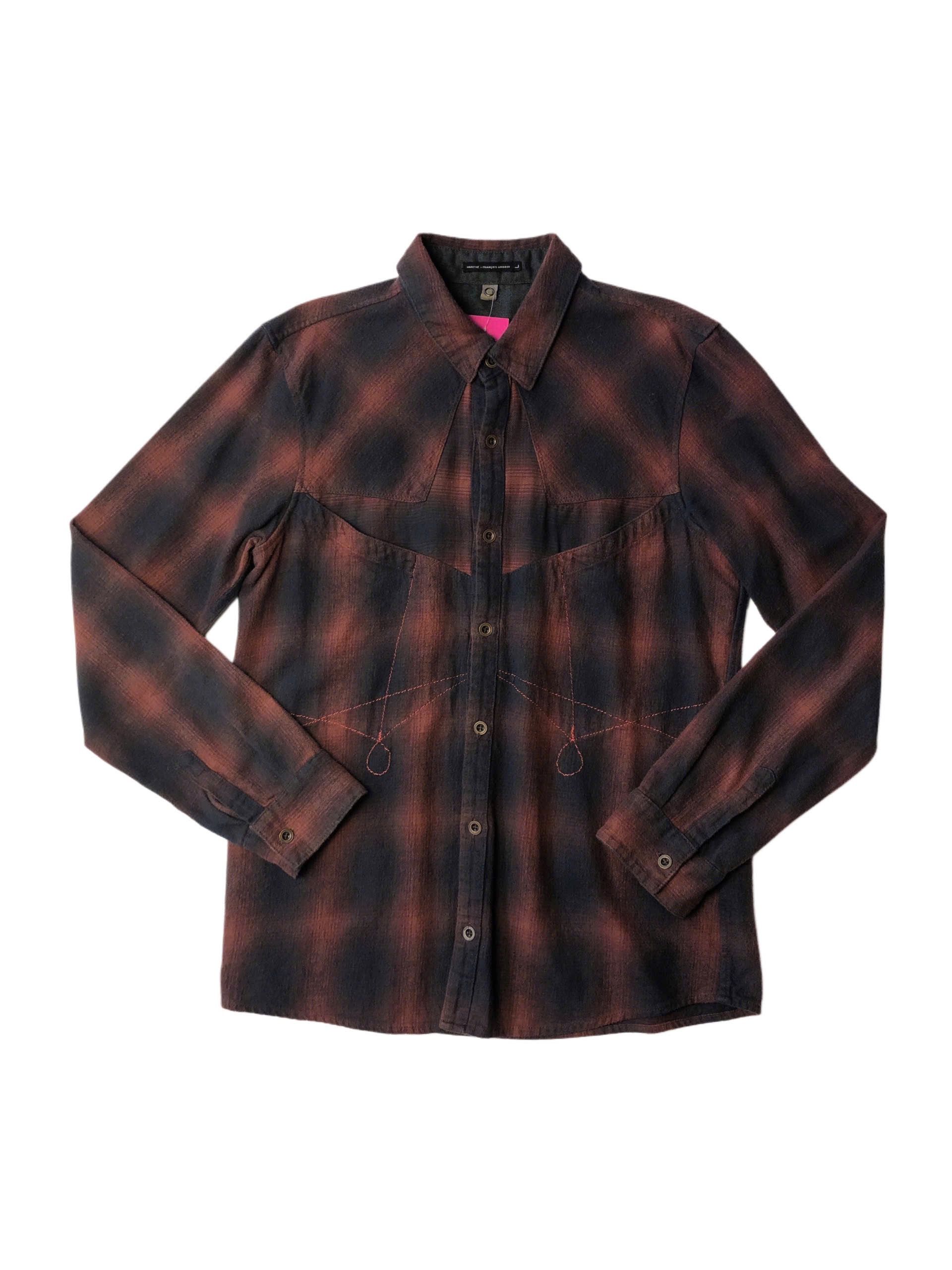 Marithe + Francois Girbaud Plaid Button-Up Shirt Size US L / EU 52-54 / 3 - 1 Thumbnail