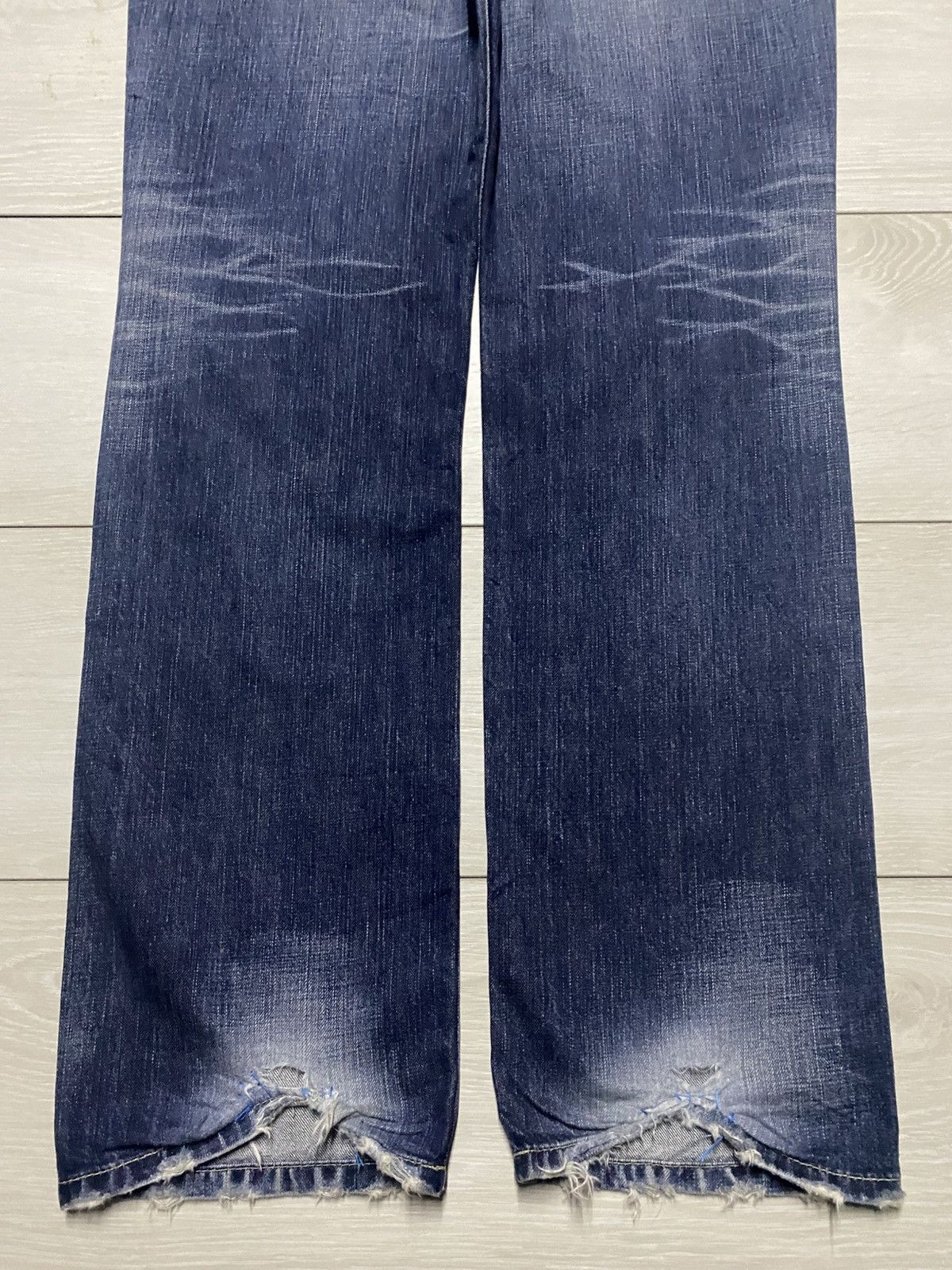 Levi's Levis Japan Redloop Fade Wash Distressed Loose Jeans Size US 33 - 6 Thumbnail
