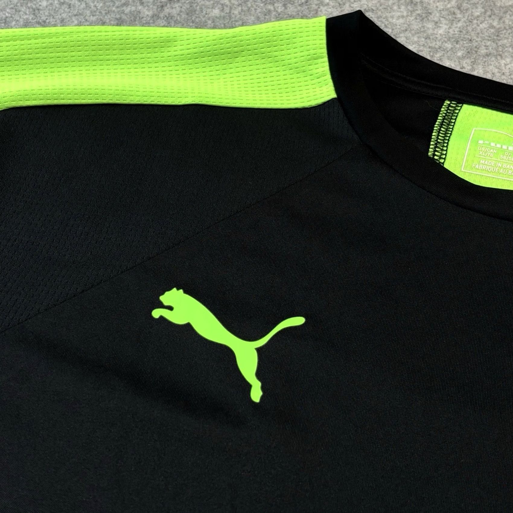 Puma PUMA IT evoTRG training t-shirt XL mens top black green Dry Cell Sports Vgc Size US XL / EU 56 / 4 - 6 Thumbnail