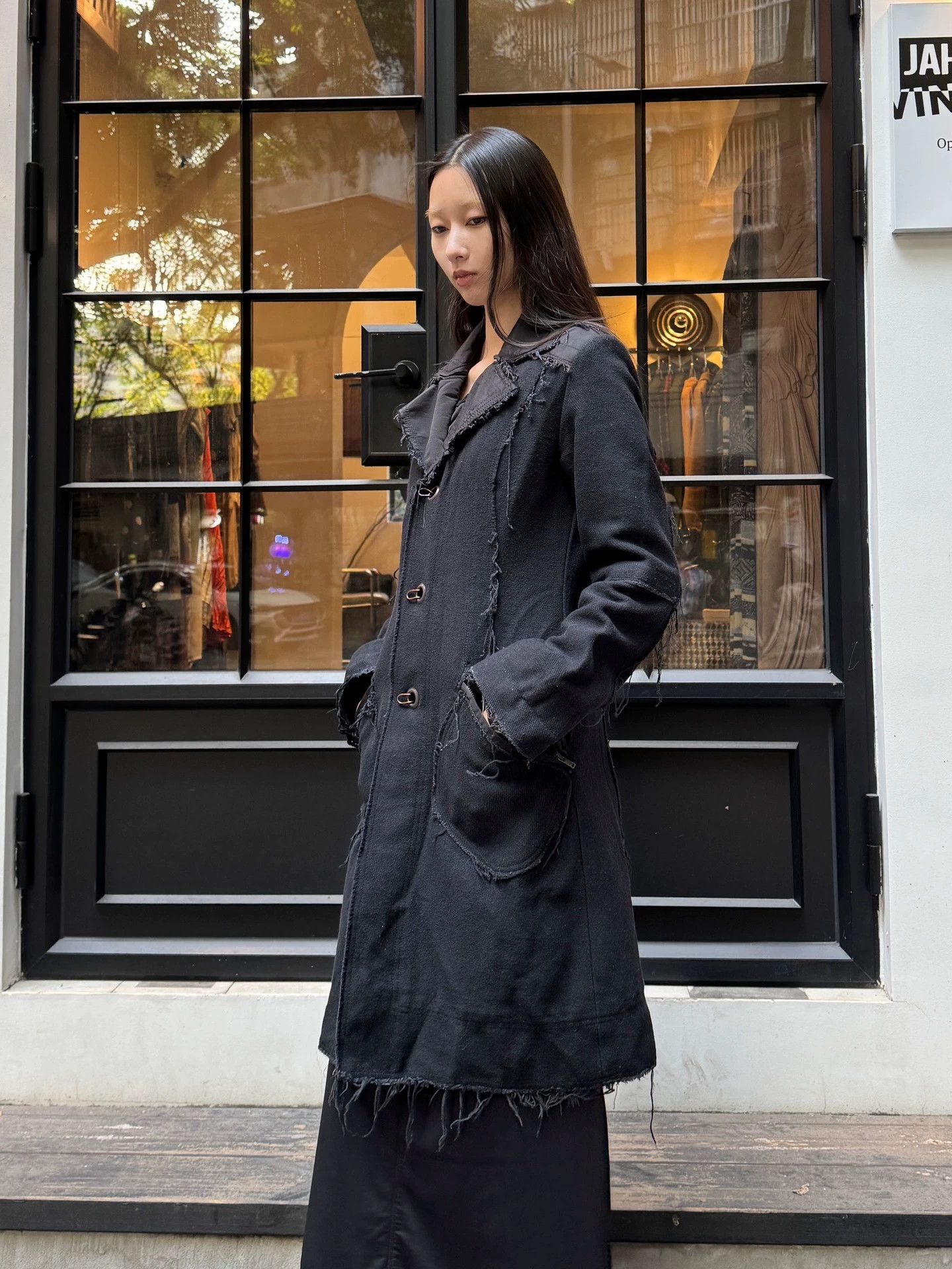 Diesel Diesel Vintage Distressed Denim Lapel Long Coat XS Size XS / US 0-2 / IT 36-38 - 5 Thumbnail