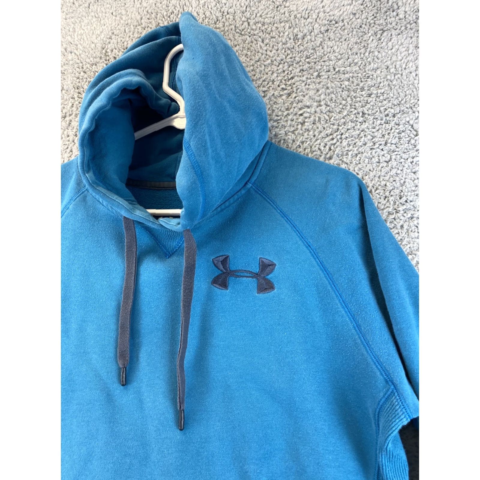 Under Armour Under Armour Hoodie Shirt Mens M Blue Pullover Hooded Sweatshirt 60-8 Size US M / EU 48-50 / 2 - 2 Thumbnail