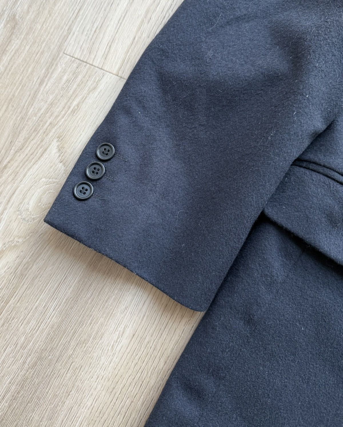 Pierre Balmain Vintage Pierre Balmain Navy Blue Wool Blazer Size 46R - 2 Thumbnail