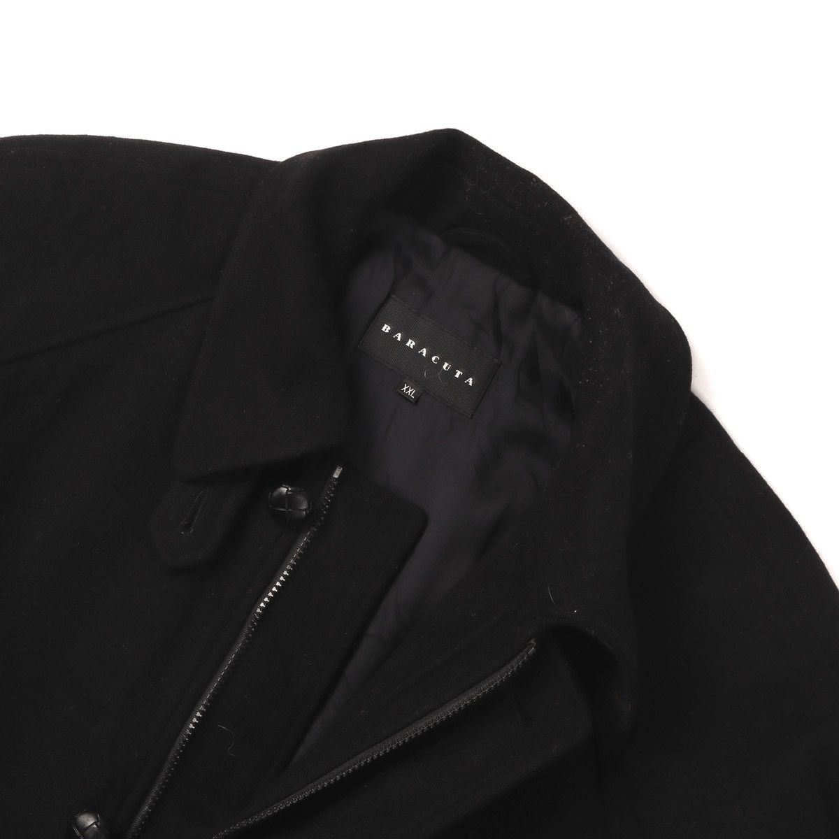 Baracuta Men’s BARACUTA Coat Wool Full Zip Jacket Black Size: XXL Size US XXL / EU 58 / 5 - 3 Thumbnail