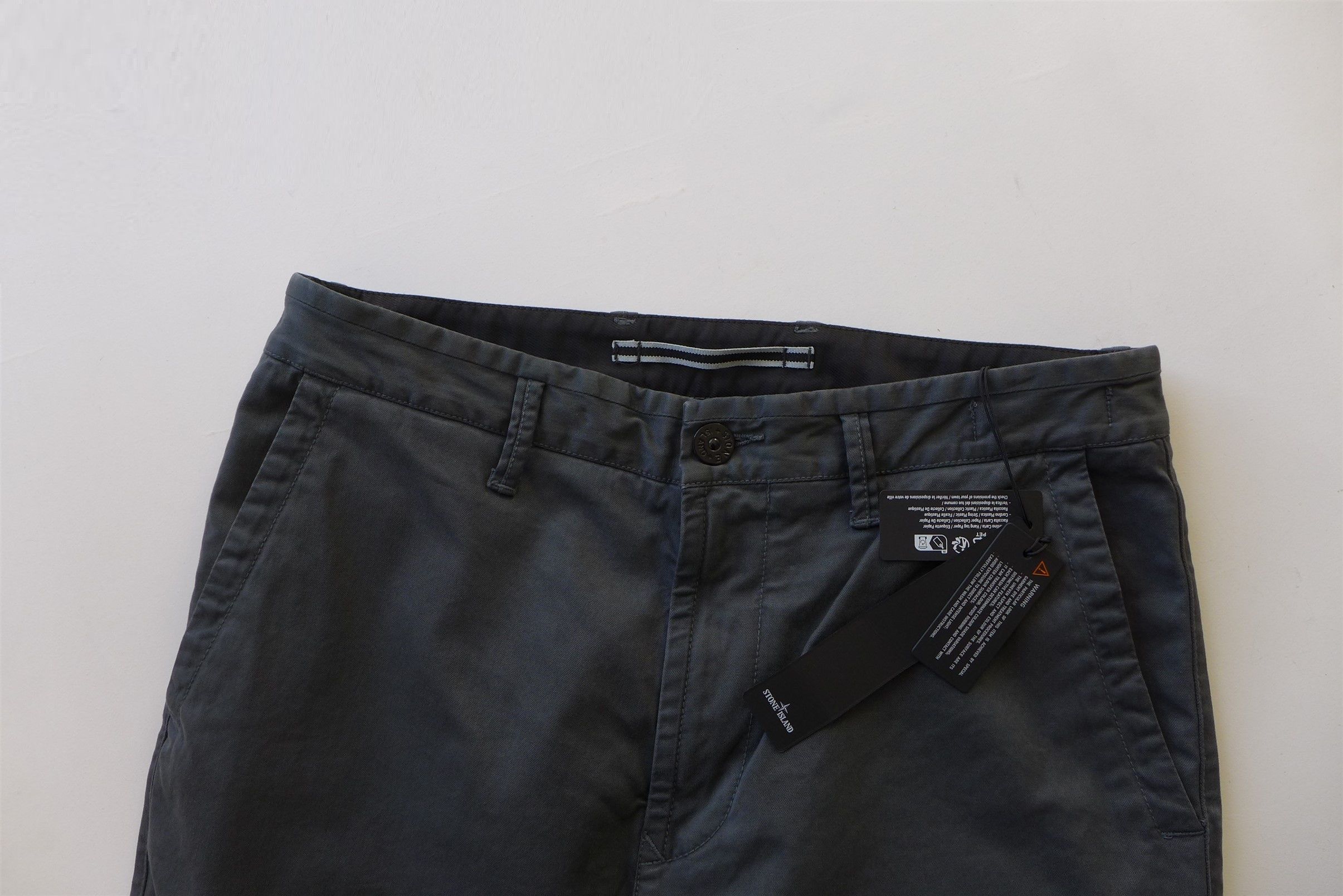 Stone Island Stone Island Trousers Pants Grey Garment Dyed Cotton Size US 31 - 5 Thumbnail