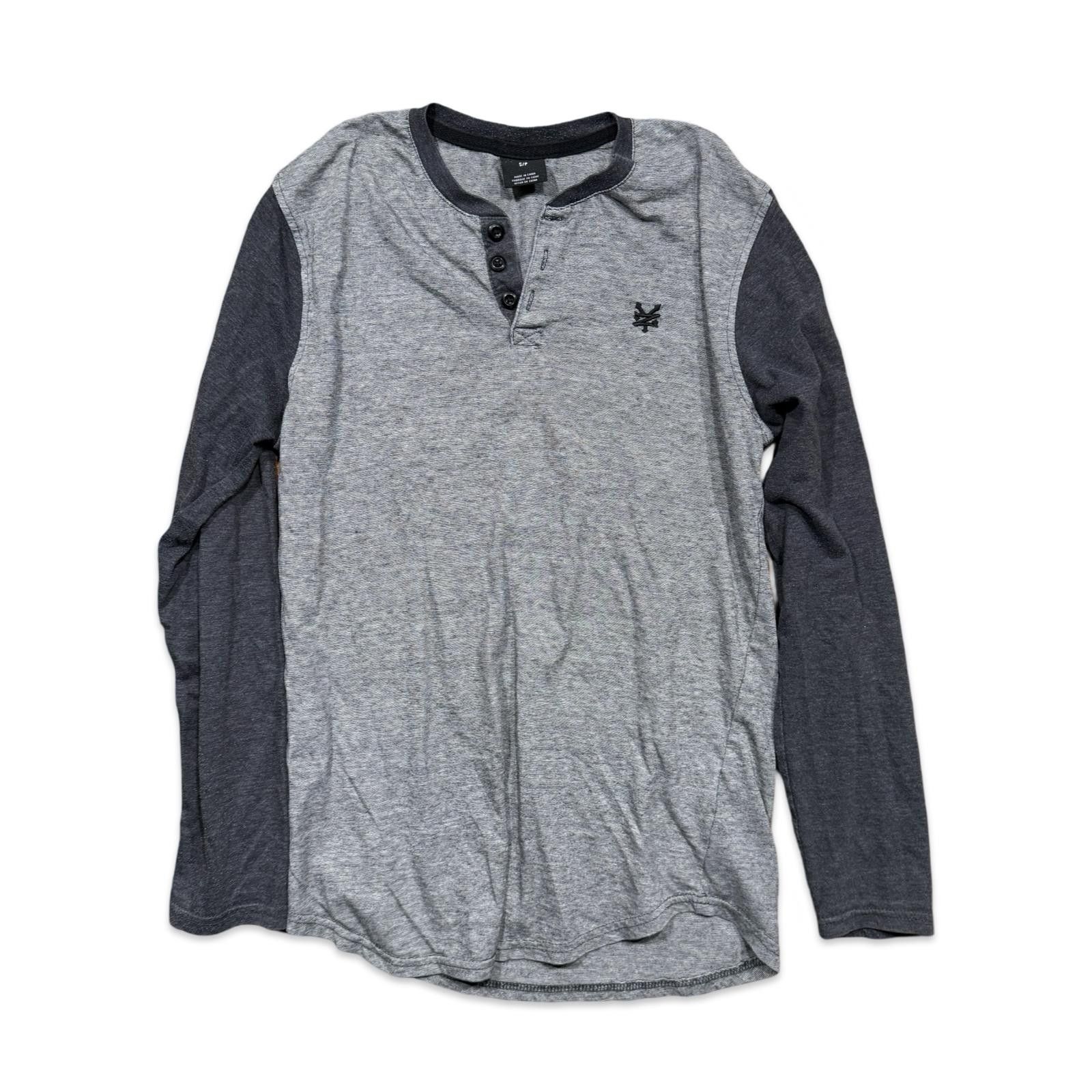 Zoo York Zoo York Men's Long Sleeve Grey Henley Shirt Size US S / EU 44-46 / 1 - 1 Thumbnail