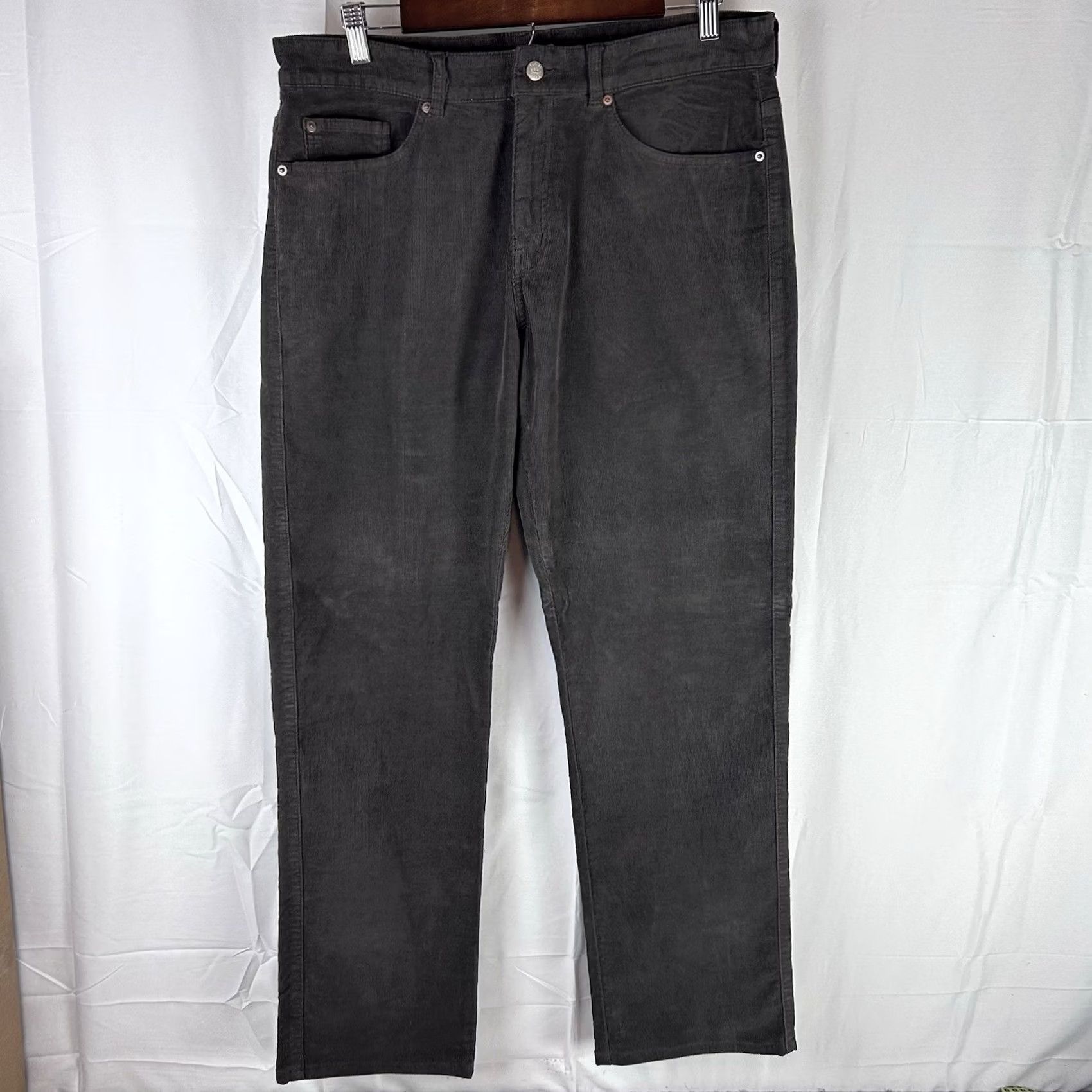 Peter Millar Peter Millar Corduroy Pants Mens 34x31 Brown Classic Five Pocket Stretch Casual Size US 34 / EU 50 - 2 Thumbnail