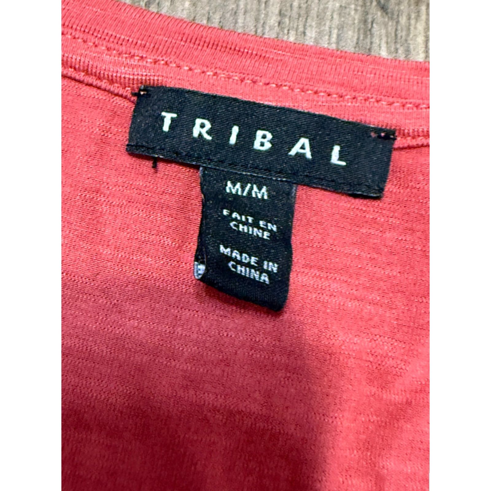 Pinko Tribal Shirt Women's Medium Orange Pink Long Sleeve V-neck Size M / US 6-8 / IT 42-44 - 5 Thumbnail
