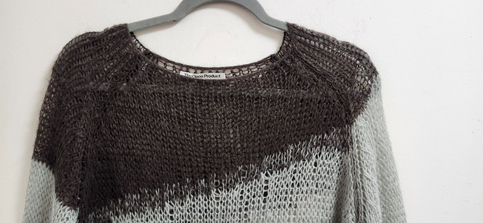 Other Theopen Product Boho Knit Mesh Slouchy Pullover Artsy Grunge Size ONE SIZE - 3 Thumbnail