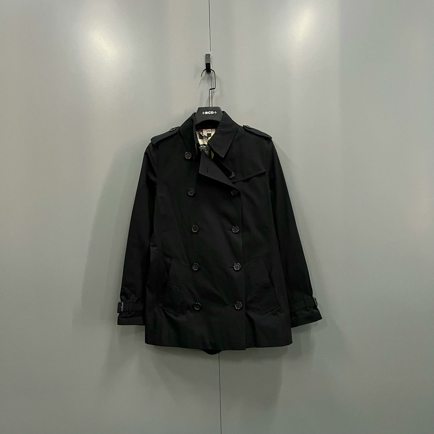 Burberry Burberry Black Double-Breasted Trench Coat Size US XS / EU 42 / 0 - 1 Thumbnail