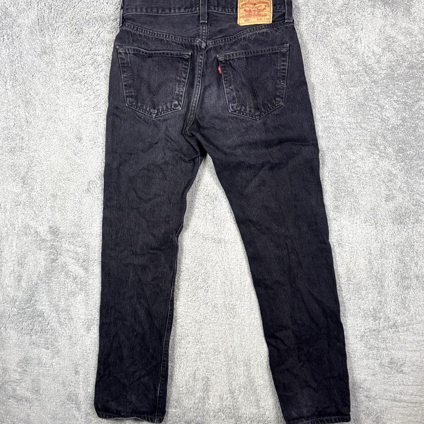 Levi's VINTAGE Levis 501xx Jeans Mens 30x33 Straight Button Fly 90s Grunge Skate Y2K Size US 31 - 4 Thumbnail