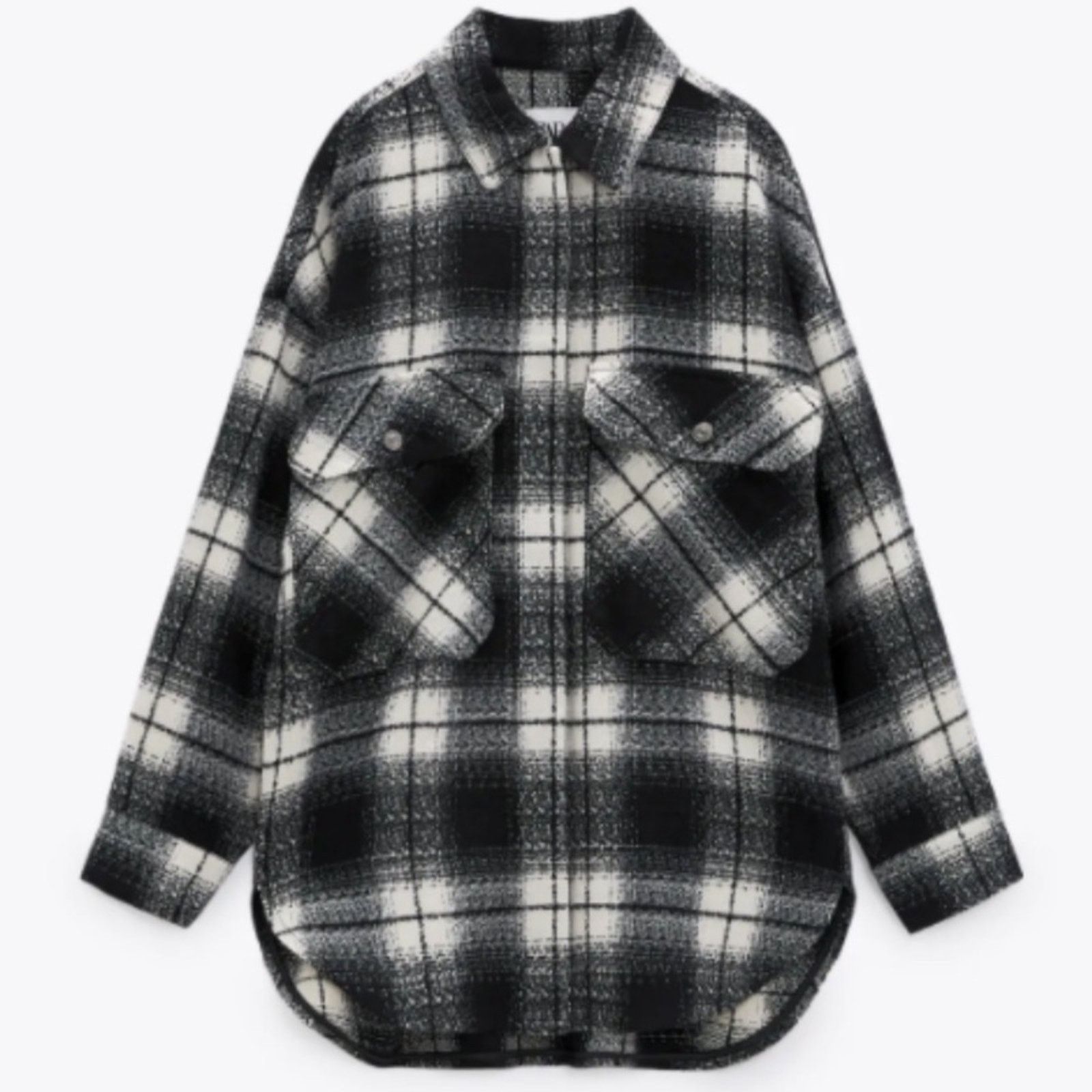 Zara Zara Plaid Printed Pocket Overshirt Jacket Size S Size S / US 4 / IT 40 - 1 Thumbnail