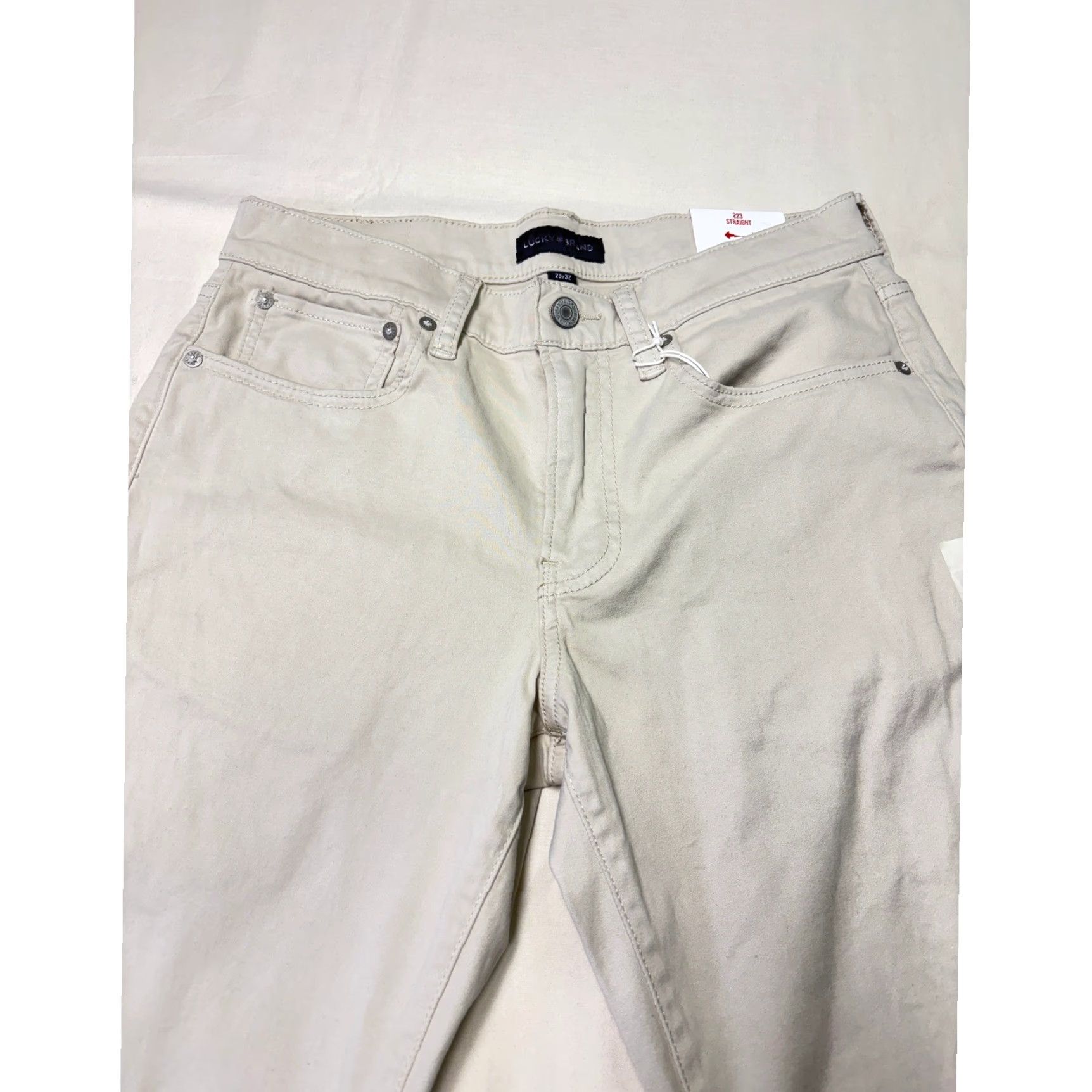 Lucky Brand Lucky Brand 223 Straight Pants Mens 29x32 Sand Beige Size US 29 - 2 Thumbnail