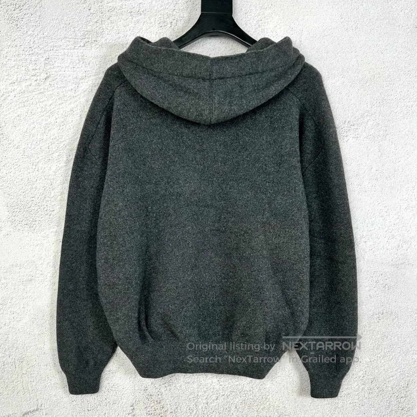 Fendi FENDI size44 New Dark Gray Cashmere-Wool Blend Hooded Cardi Size US S / EU 44-46 / 1 - 2 Thumbnail