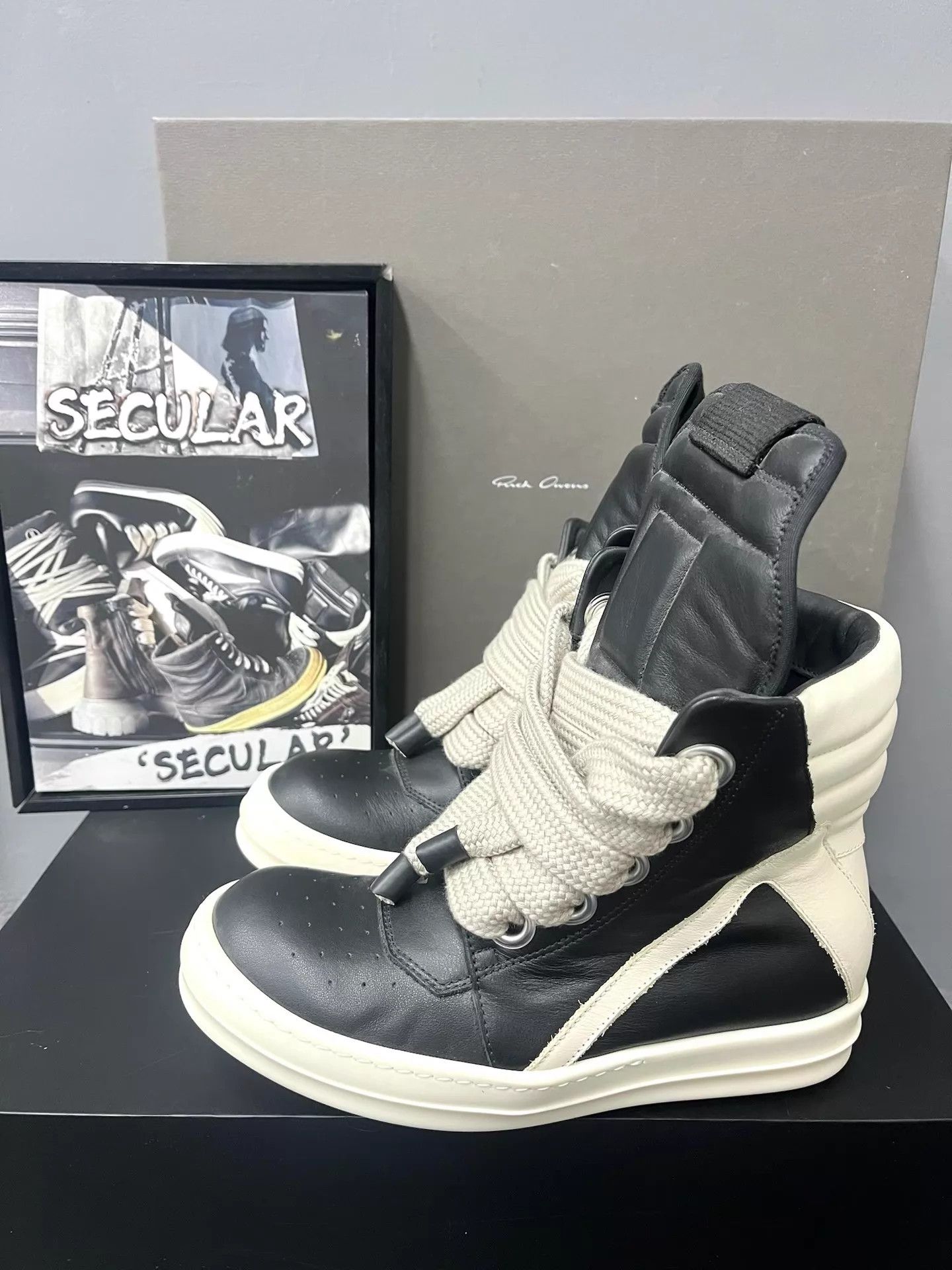 Rick Owens Rick Owens Thick Lace Triangle High-Tops K34 Size US 6 / IT 36 - 4 Thumbnail