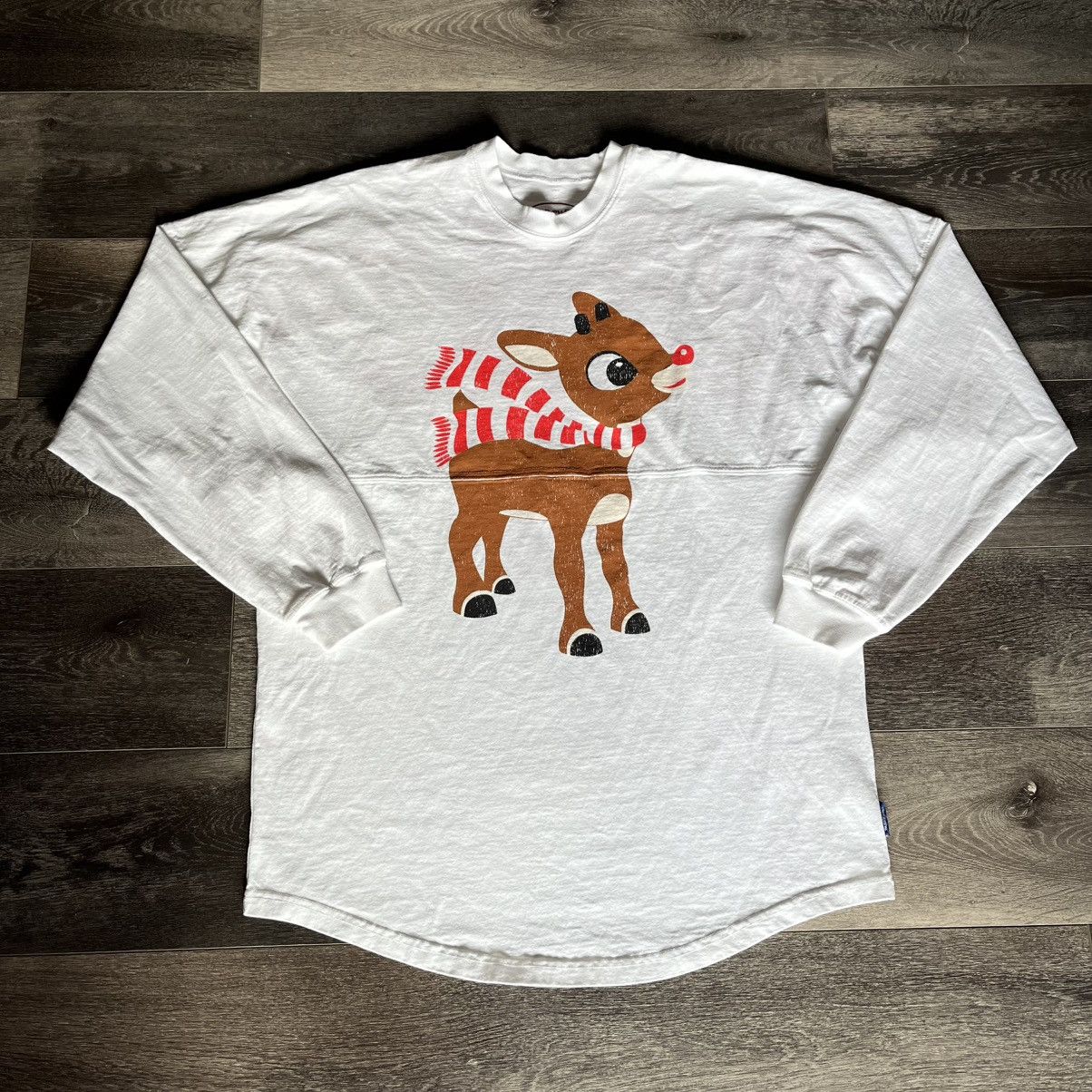 Vintage Rudolph the Red-Nosed Reindeer Spirit Jersey Longsleeve Tee Size US M / EU 48-50 / 2 - 1 Thumbnail