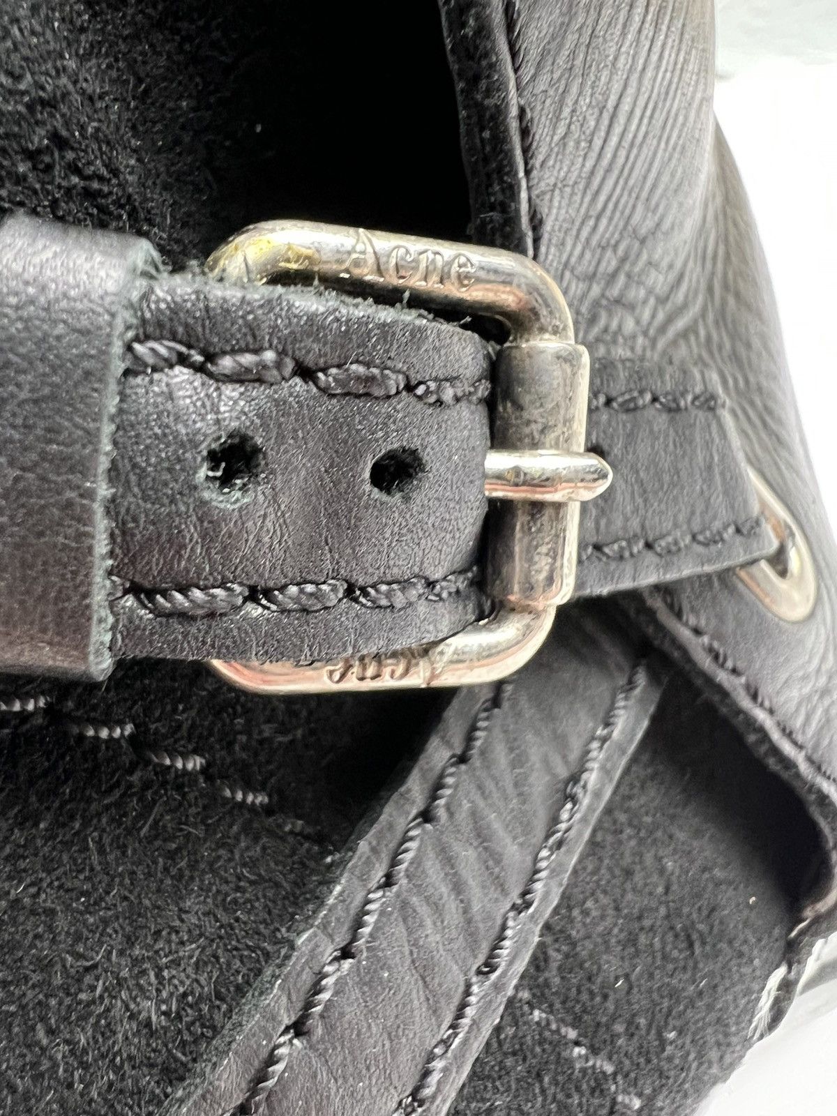 Acne Studios Acne Studios Black Leather Ankle Boots Shoes Size US 10 / IT 40 - 10 Thumbnail