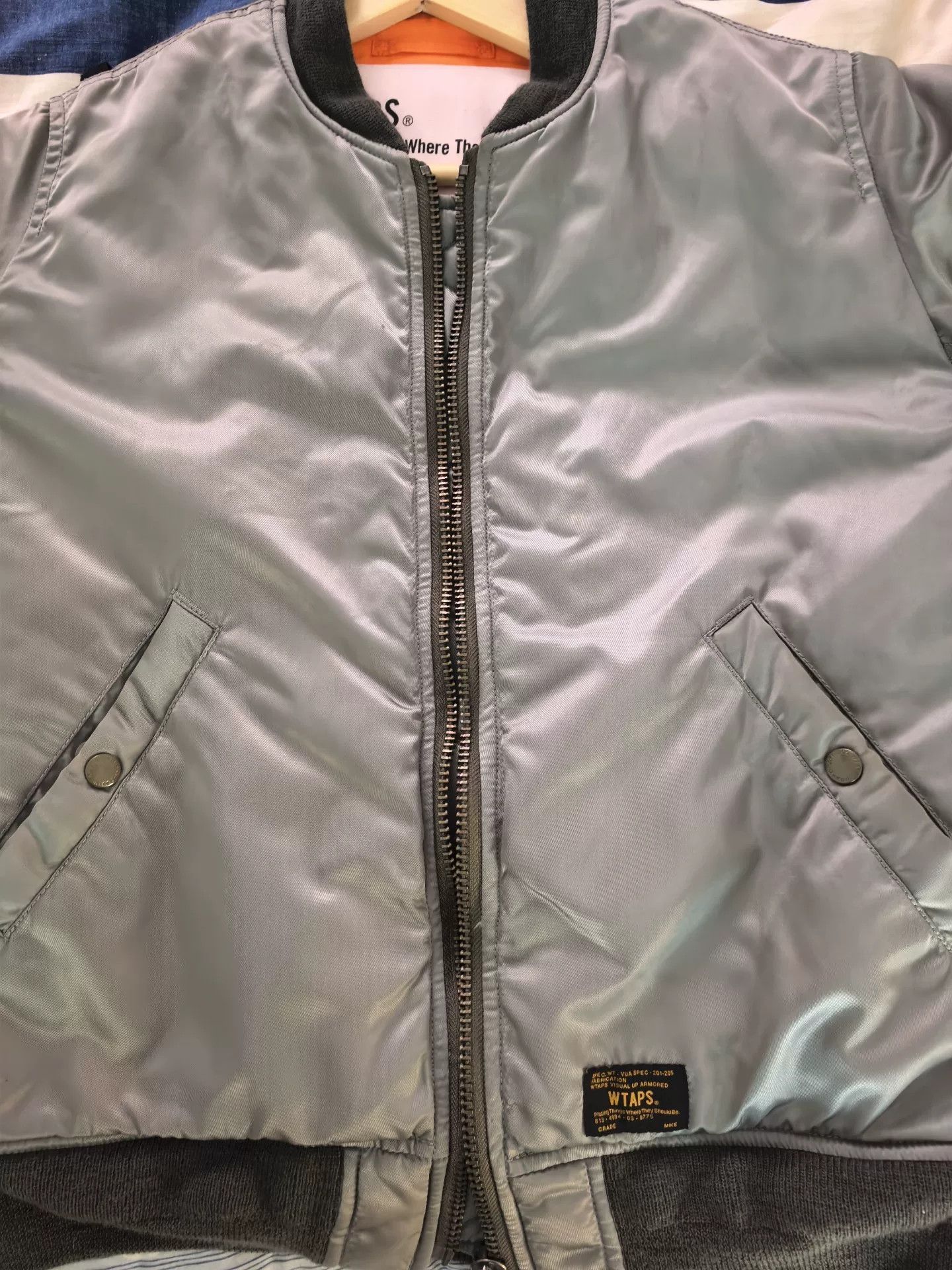 美品 WTAPS MA-1 Wtaps WTAPS MA-1 Flight Jacket Black | Grailed