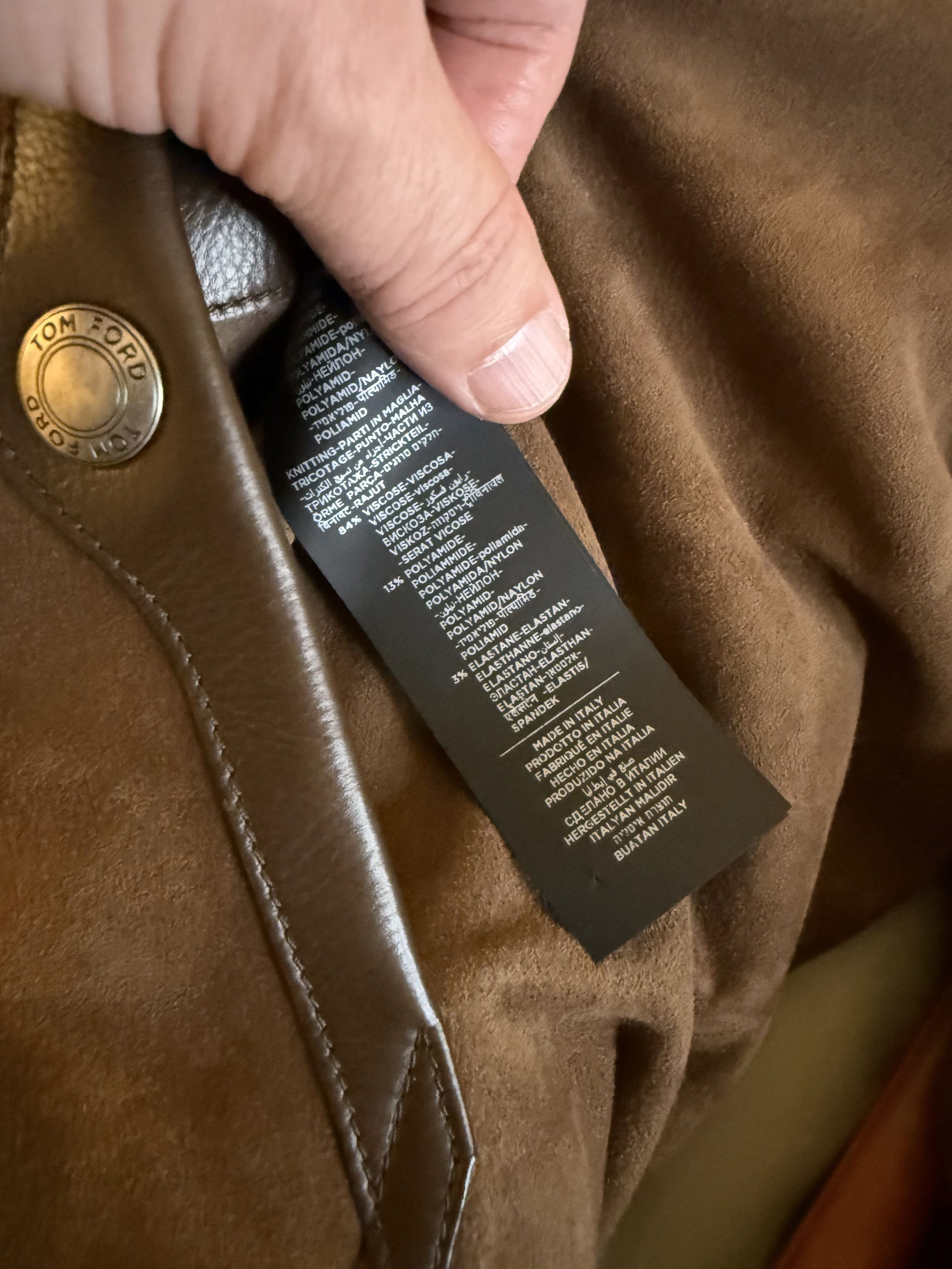 Tom Ford The Ultimate Rare $8,750 w/tax Leather Accent Suede Hoodie Size US M / EU 48-50 / 2 - 25 Thumbnail