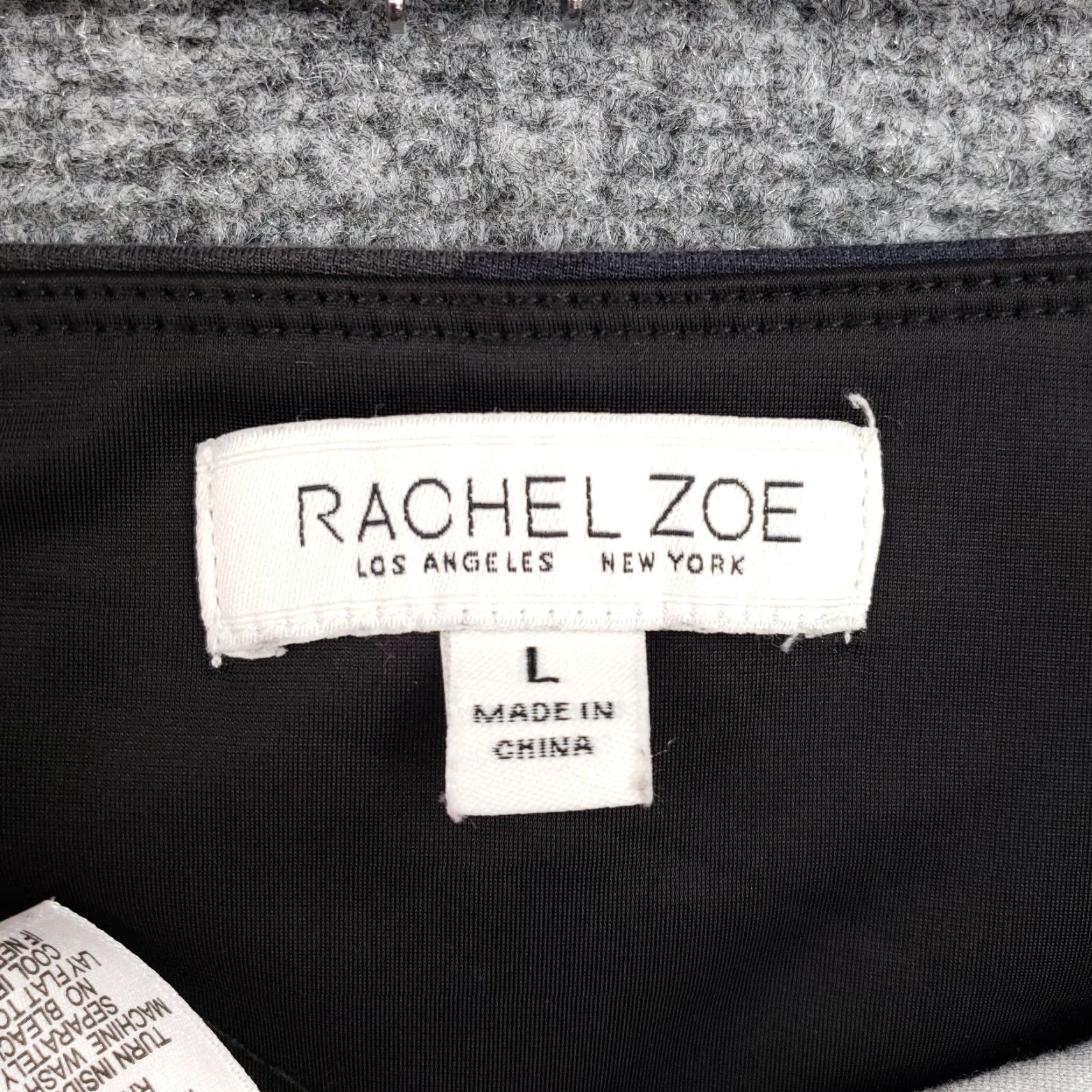 Rachel Zoe Rachel Zoe Leggings Women L Black Camouflage Ankle High Rise Tummy Control Nylon Spandex Rayon Skinny Inseam 26 Limt Gym Running Yoga Size 36" / US 14 / IT 50 - 3 Thumbnail