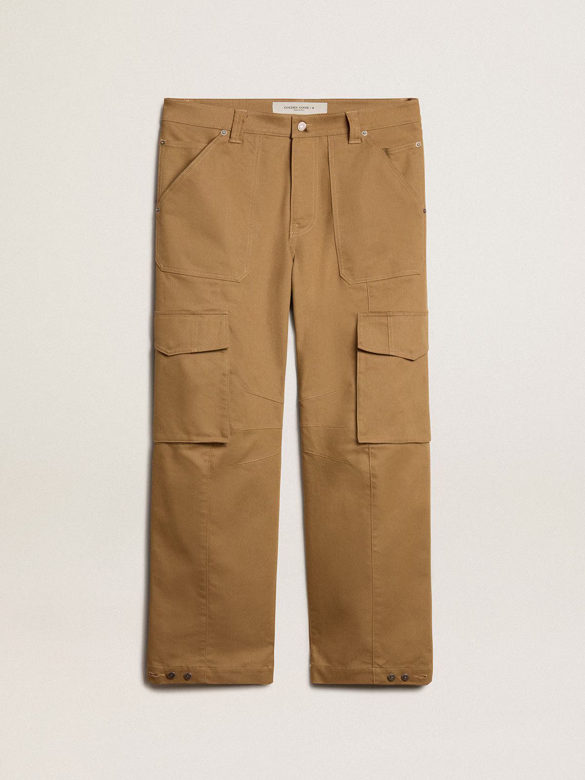 Golden Goose o1s22i1n1224 Twill Cargo Pant in Beige Size US 32 / EU 48 - 1 Thumbnail