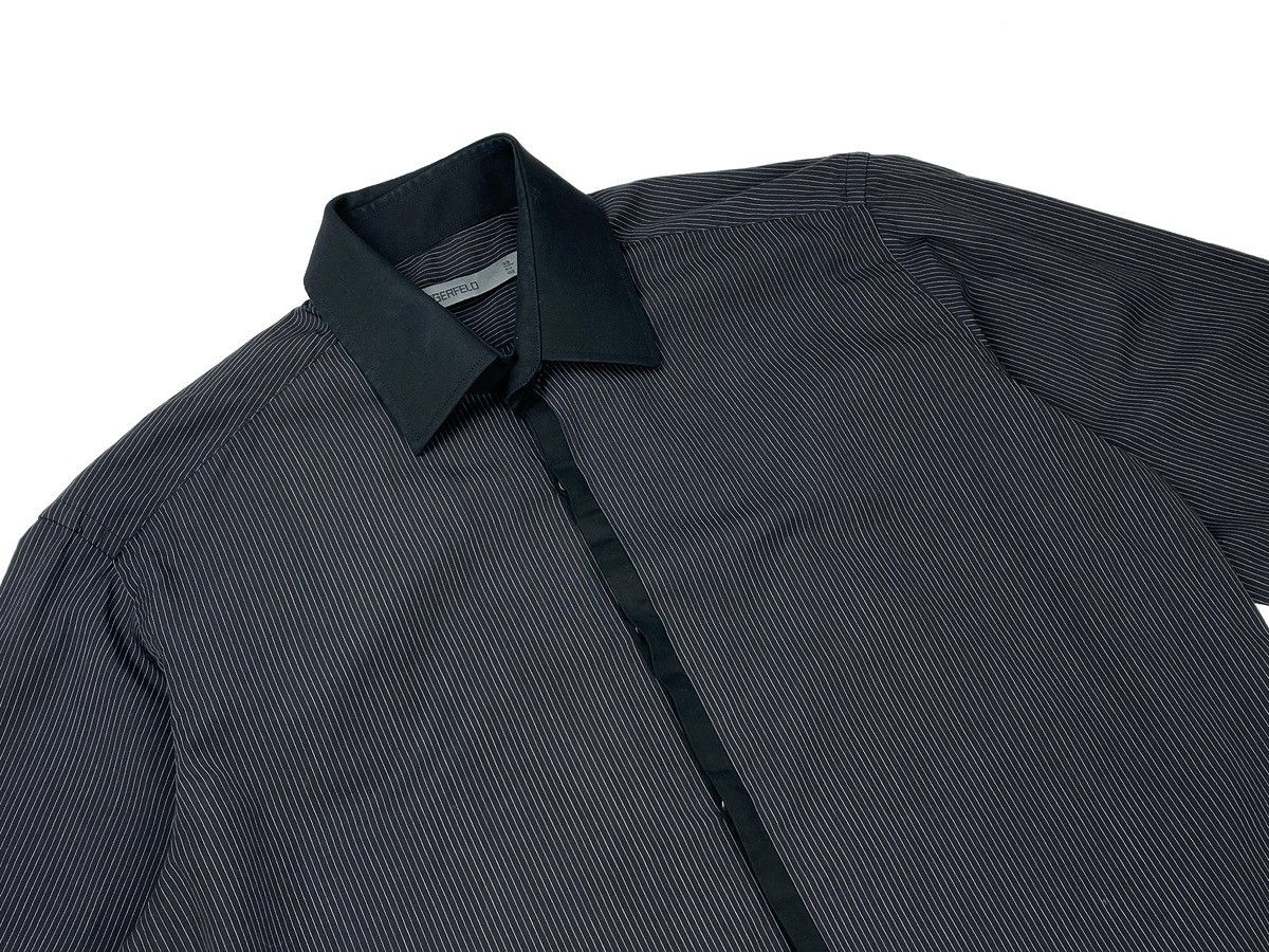 Karl Lagerfeld KARL LAGERFELD MEN STRIPED BUTTON UP SHIRT COTTON SIZE 39 Size US M / EU 48-50 / 2 - 4 Thumbnail