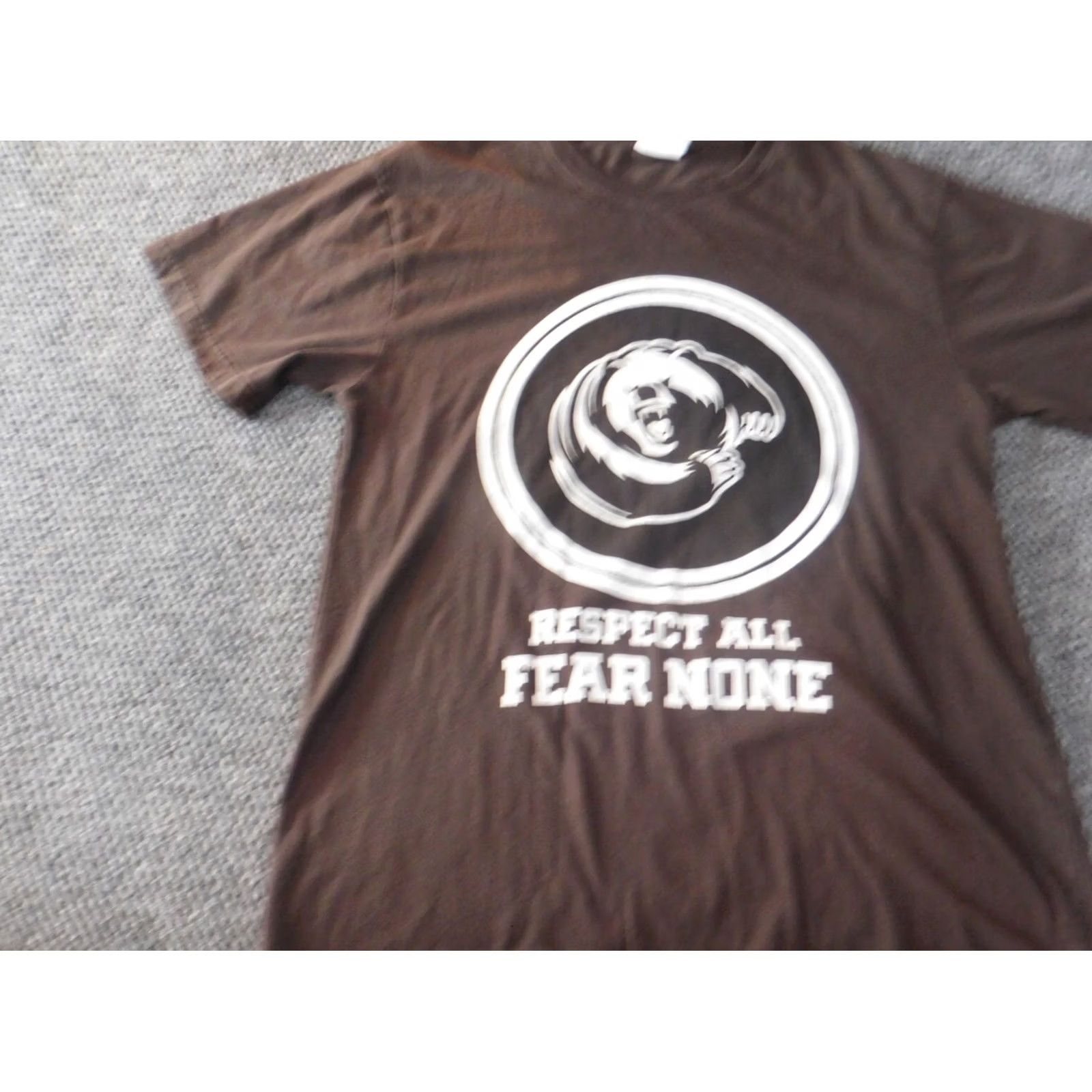 Vintage Ouray Shirt Mens Medium Brown Bear Graphic Print Crew Neck Short Sleeve T-Shirt Regular Fit Linen Knit Logo Animals Vintage: No Size US M / EU 48-50 / 2 - 3 Thumbnail