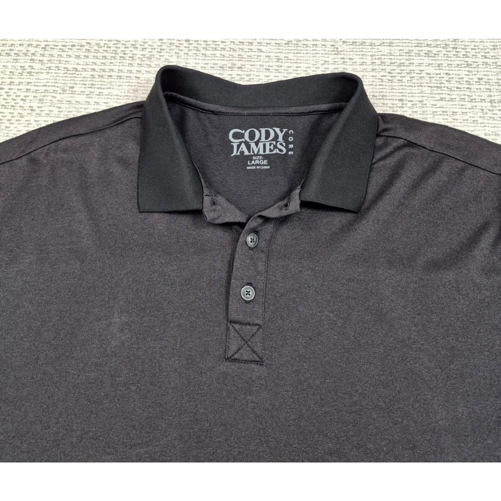 Cody James Cody James Polo Shirt Mens Large Gray Core Western Graphic Casual Polyester Shirt Size US L / EU 52-54 / 3 - 4 Thumbnail