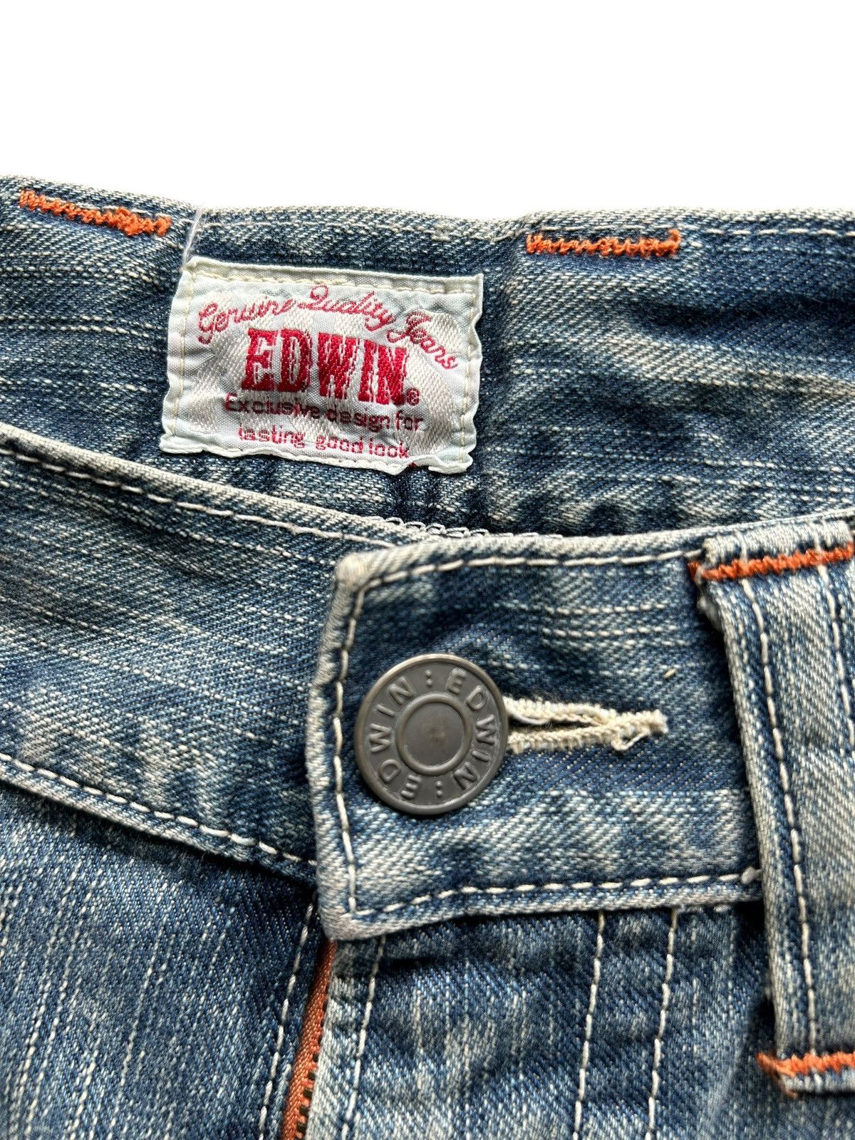Japanese Brand × Kapital × Vintage Edwin Rusty Mudwash Distressed Japanese Denim Jeans Size US 31 - 6 Thumbnail