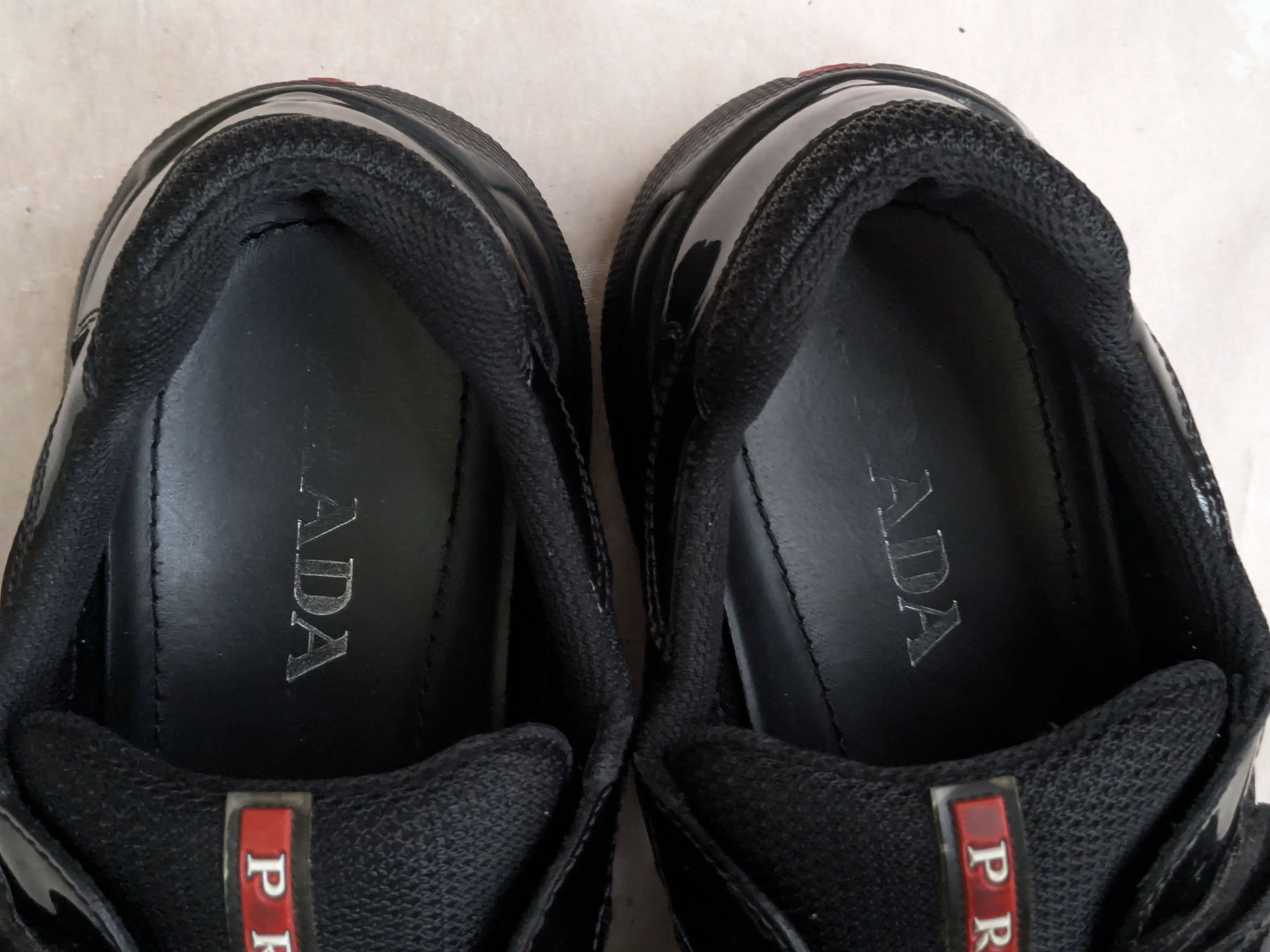 Prada Prada America's Cup Sneakers Black Patent Leather 8.5 Size US 8.5 / EU 41-42 - 8 Thumbnail