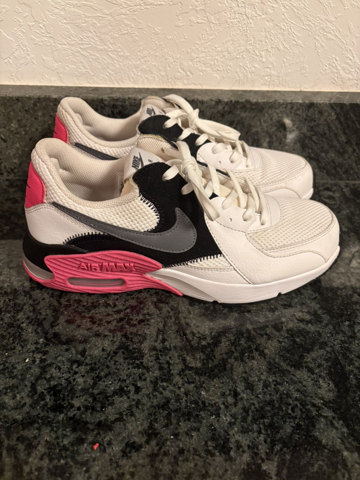 Nike Nike Air Max Excee White/Pink WM Size 9 – Used, No Box Size US 9 / IT 39 - 3 Thumbnail