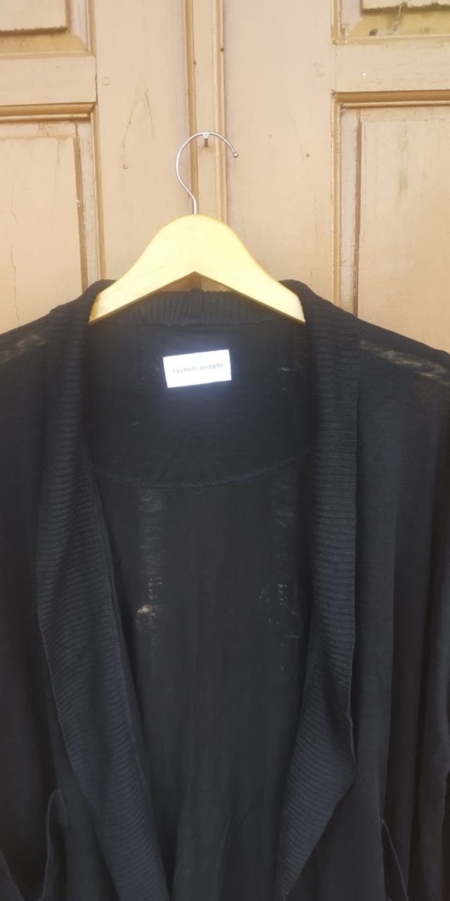 Tsumori Chisato Black Tsumori chisato long cardigan/outer Size M / US 6-8 / IT 42-44 - 2 Thumbnail