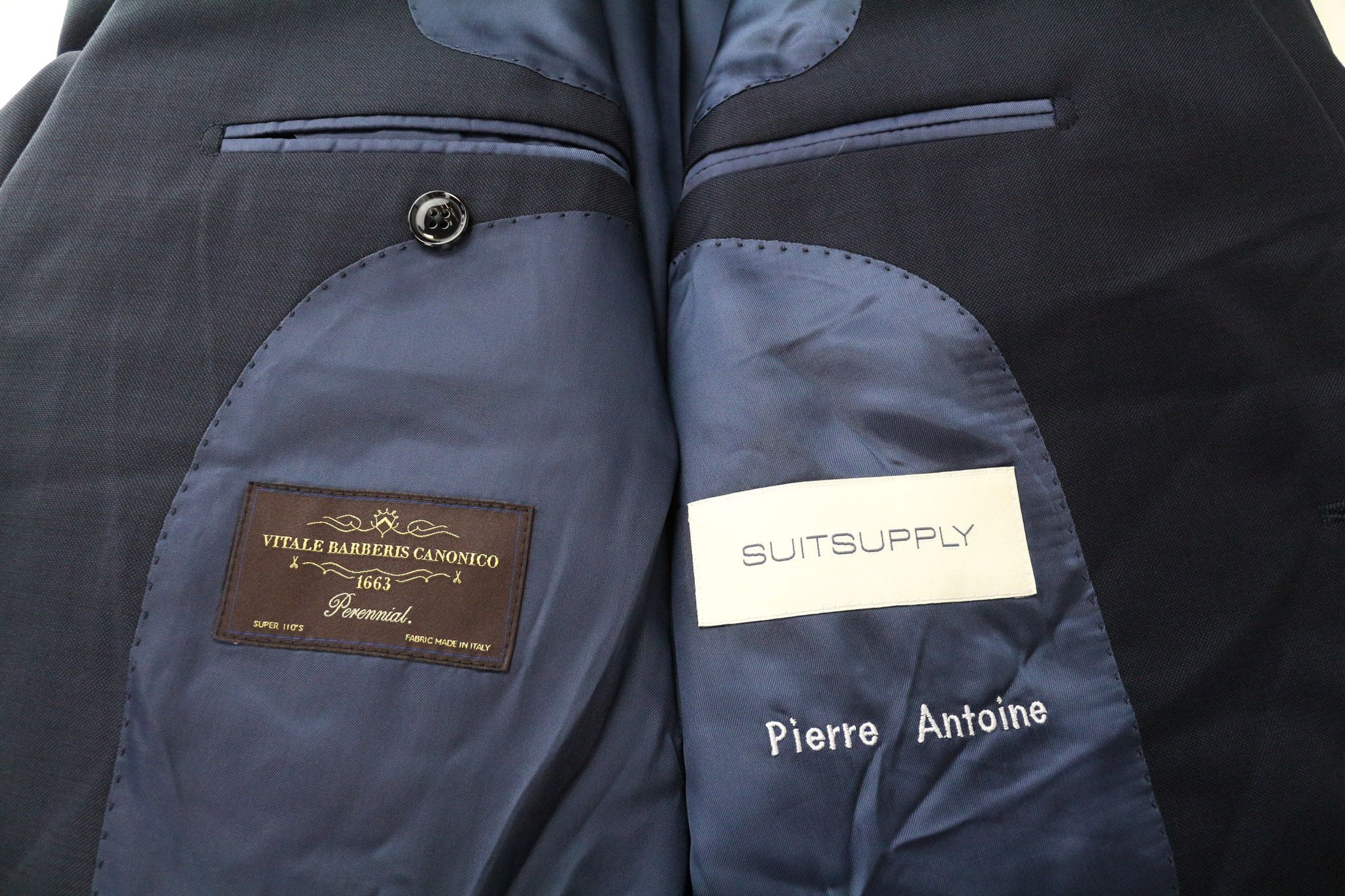 Suitsupply LA SPALLA UK38S Blue Wool 2 Piece Suit 75700 Size 38S - 6 Thumbnail